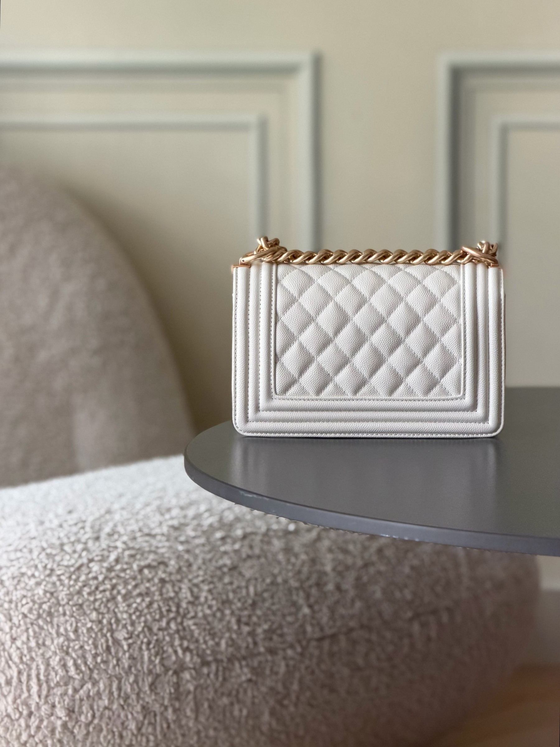 Chanel Boy Handbag 12x20x7cm