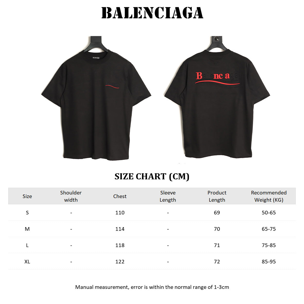 Ba1en*iaga 26ss short-sleeved t-shirt