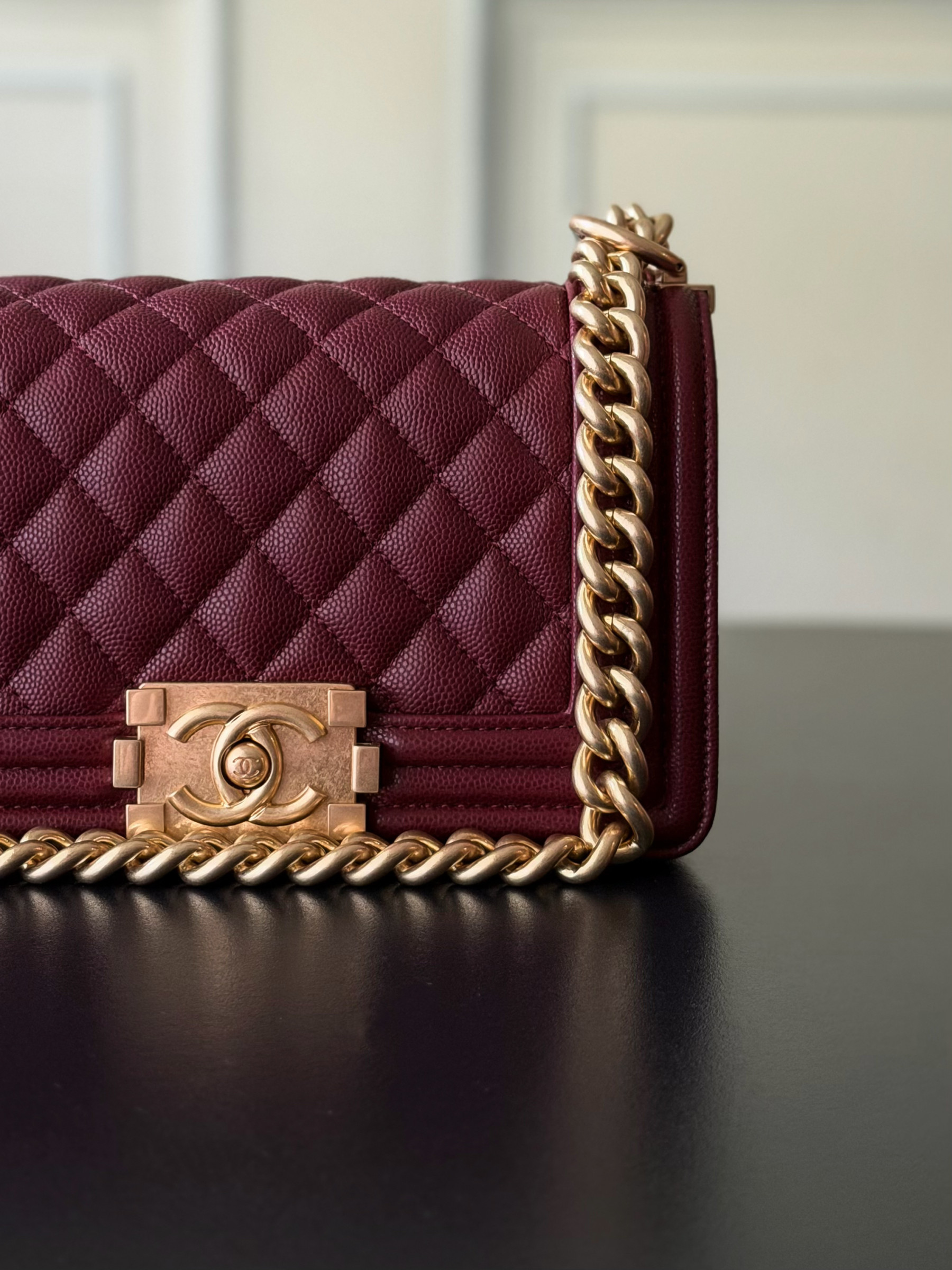 Chanel Boy Handbag 12x20x7cm