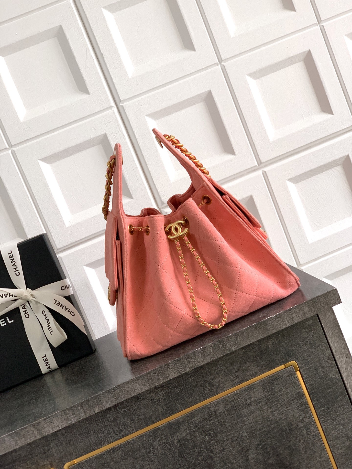 CHANEL 25C Bucket BAG 30x26x14cm
