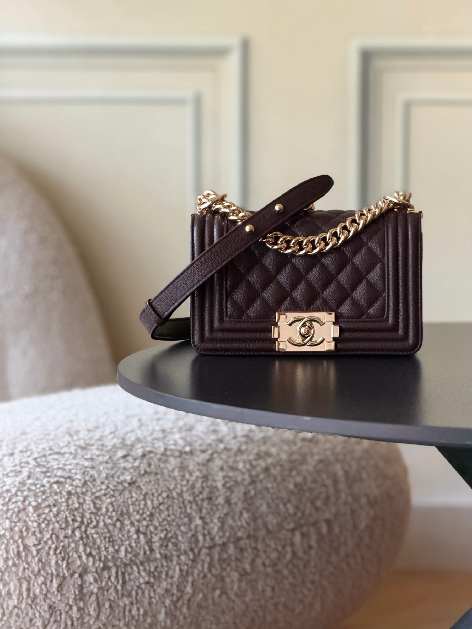 Chanel Boy Handbag 12x20x7cm