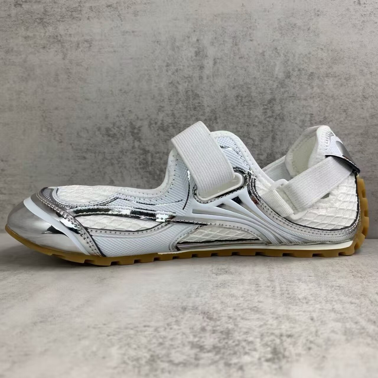 UA Bottega Veneta Orbit Flash Mary-Jane Sneaker