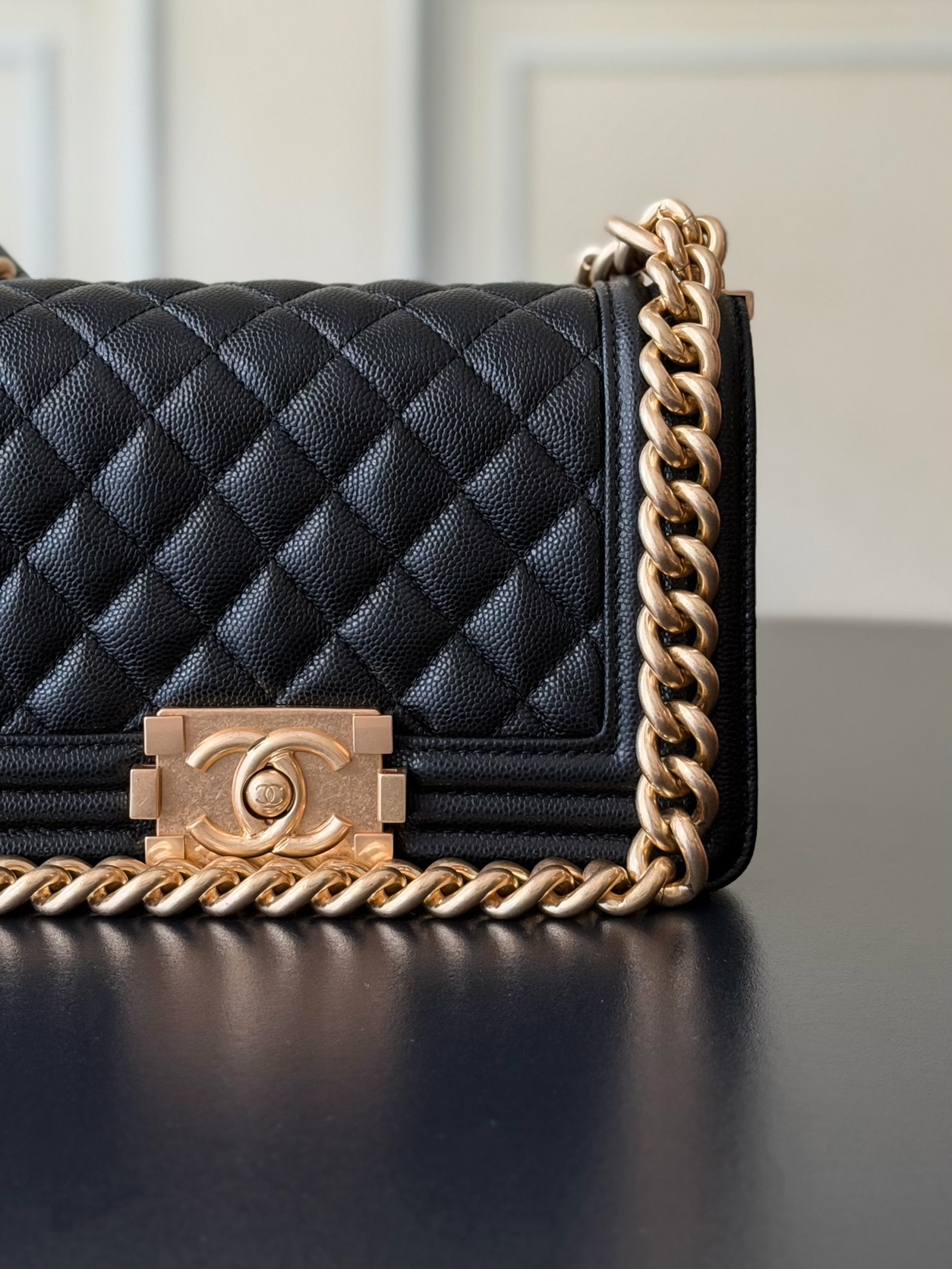 Chanel Boy Handbag 12x20x7cm