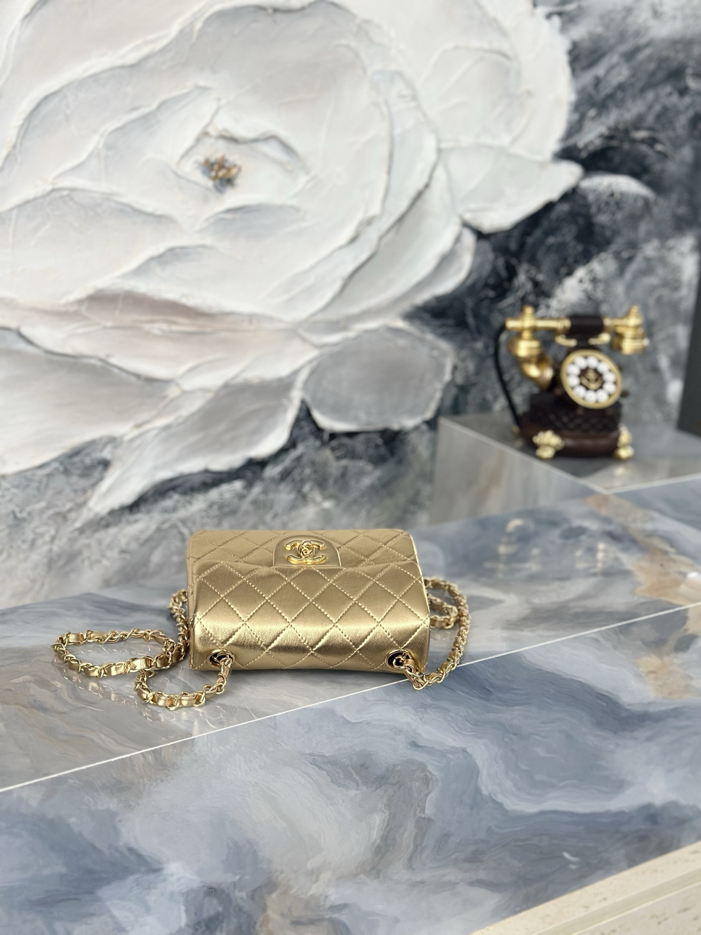 Chanel Mini Square Flap Bag AS3349 17.5cm