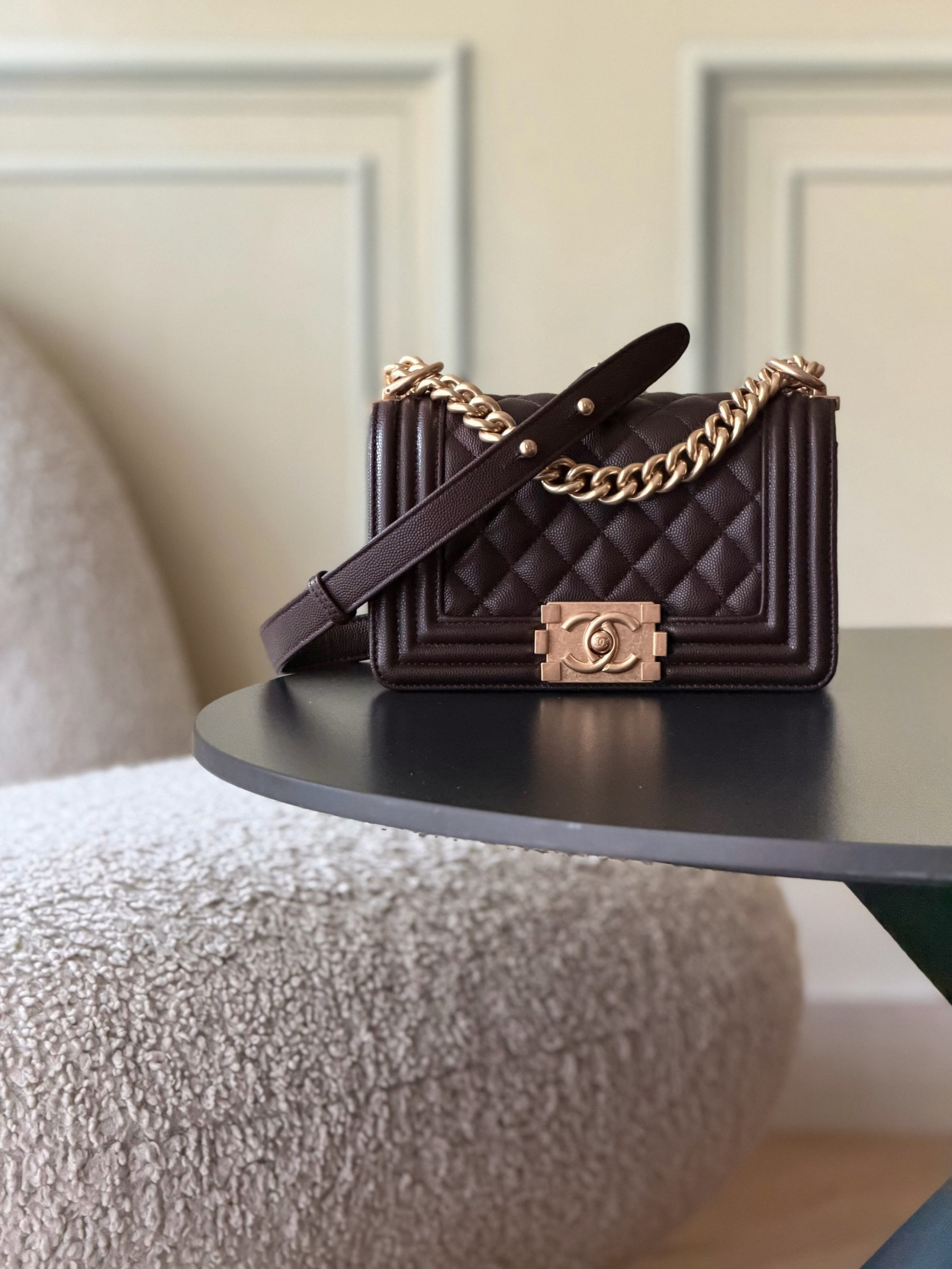 Chanel Boy Handbag 12x20x7cm