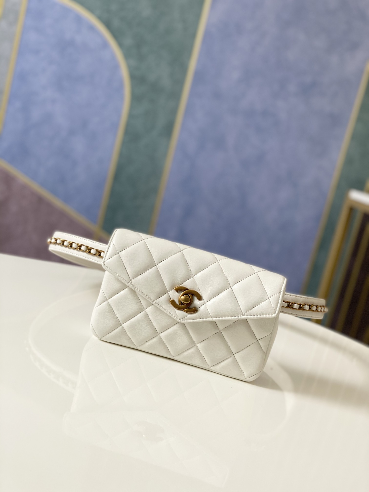 Chanel Quilted Waist Bag 18x12x3.5cm