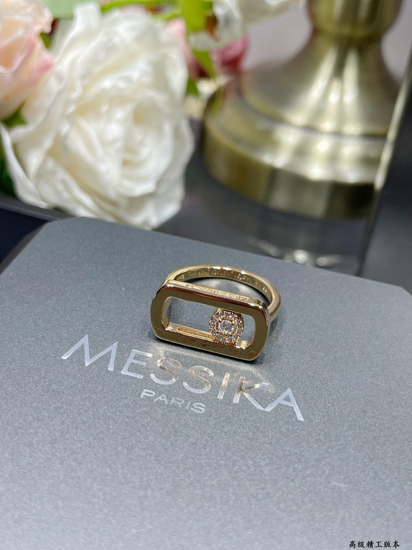Mes1kaa large solitaire d1am0nd ring