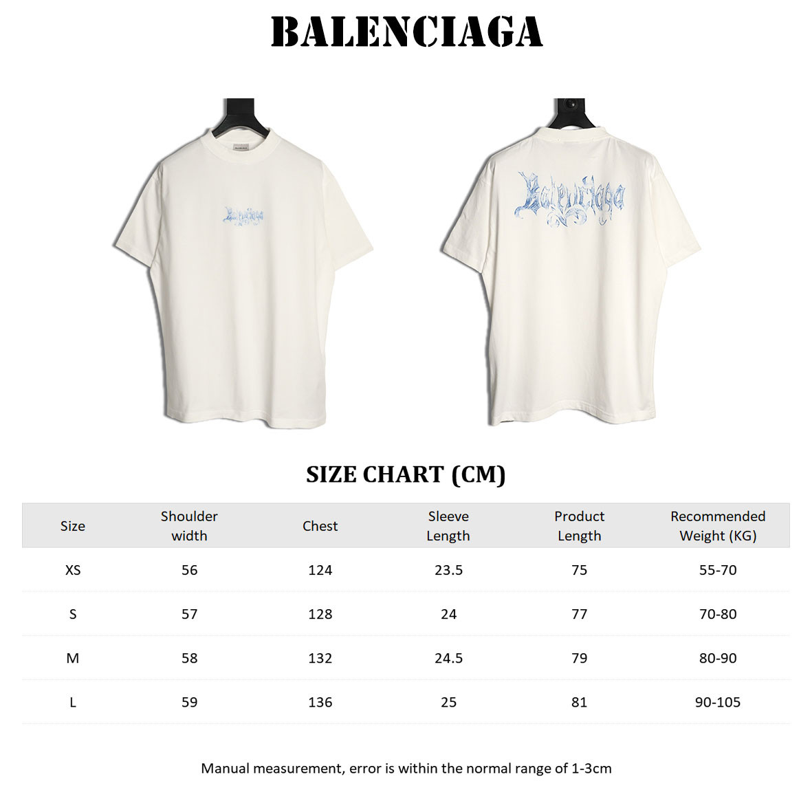 Ba1en*iaga 26ss short-sleeved t-shirt