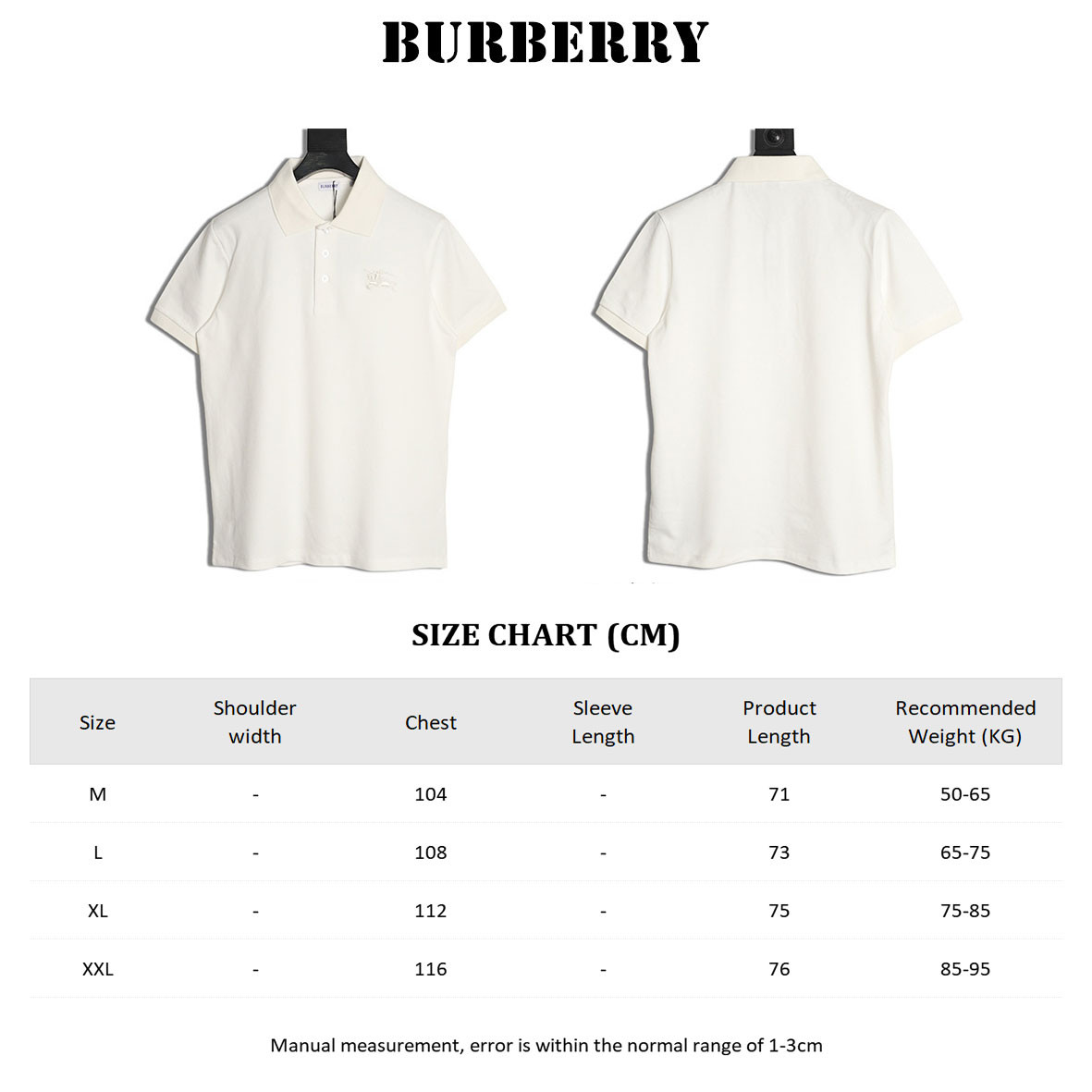 Burberry 26SS Short-sleeved Polo shirt