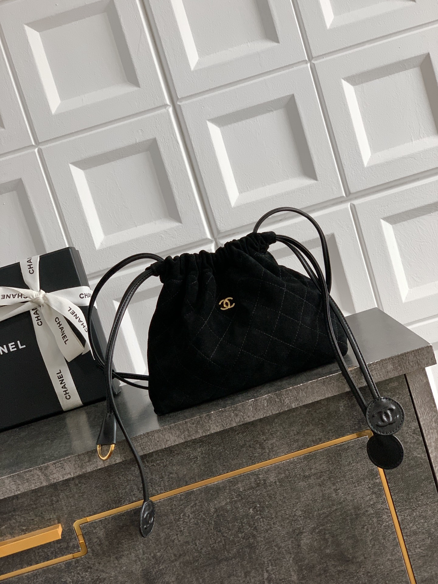 Chanel Clutch with Leather Strap AP5227 17x22x8cm