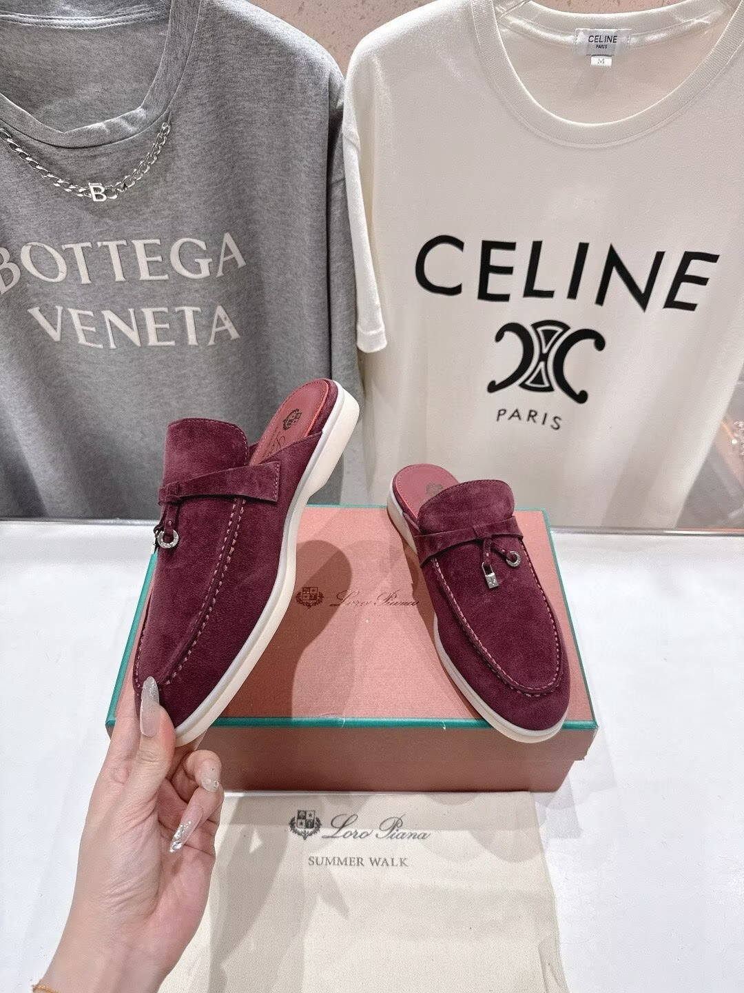 ua L0r0 P1ana babouche charms walk loafers