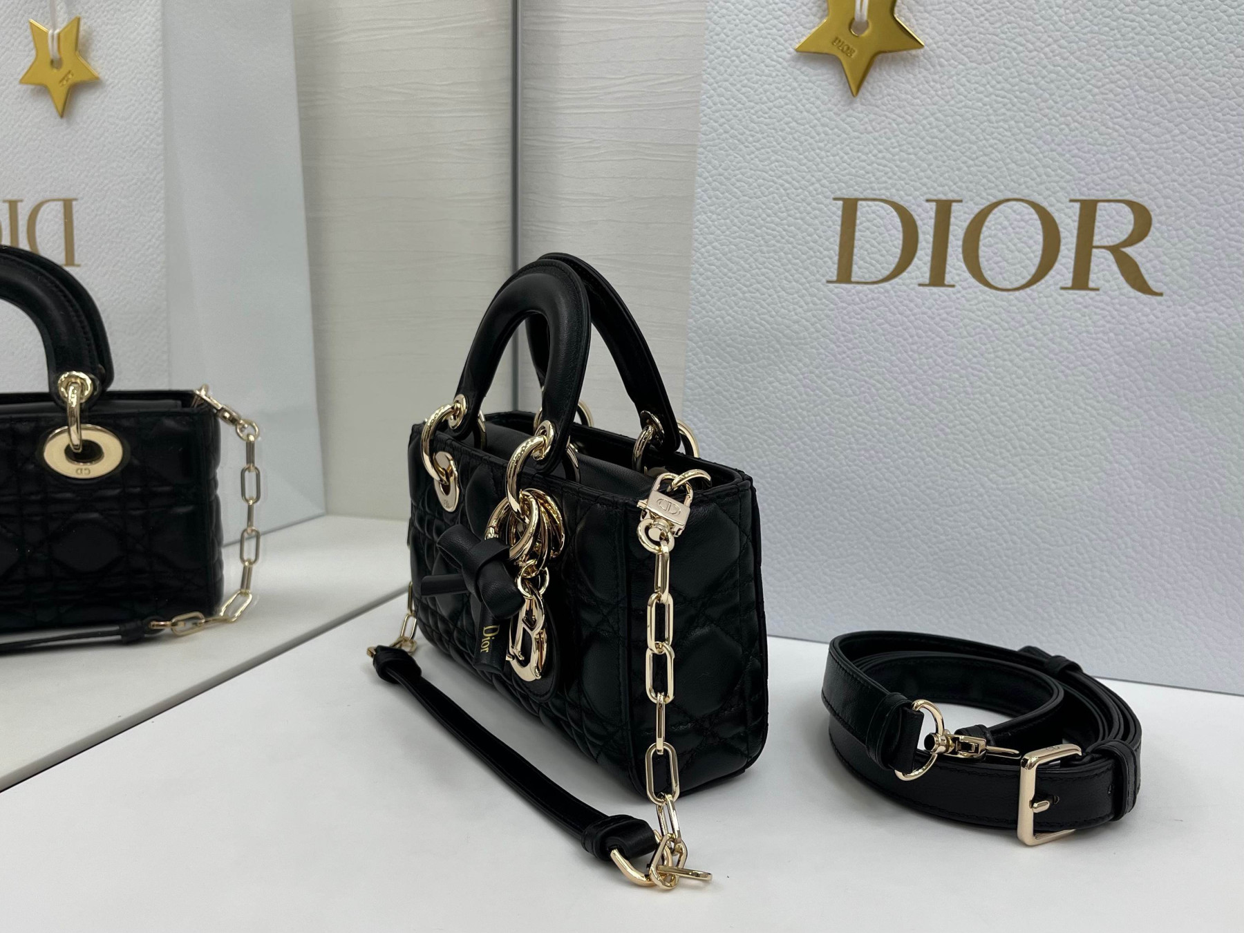 Dior Mini Lady D-Joy Bag 19x10.5x5.5cm