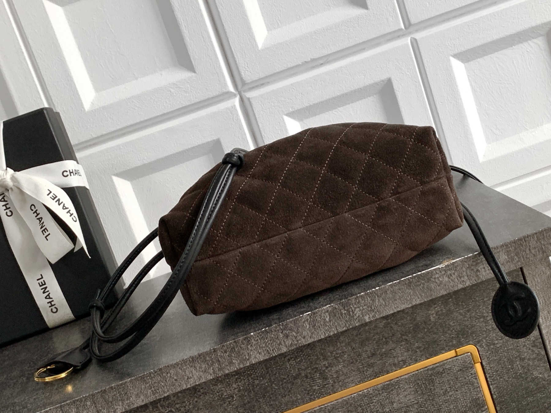 Chanel Clutch with Leather Strap AP5227 17x22x8cm