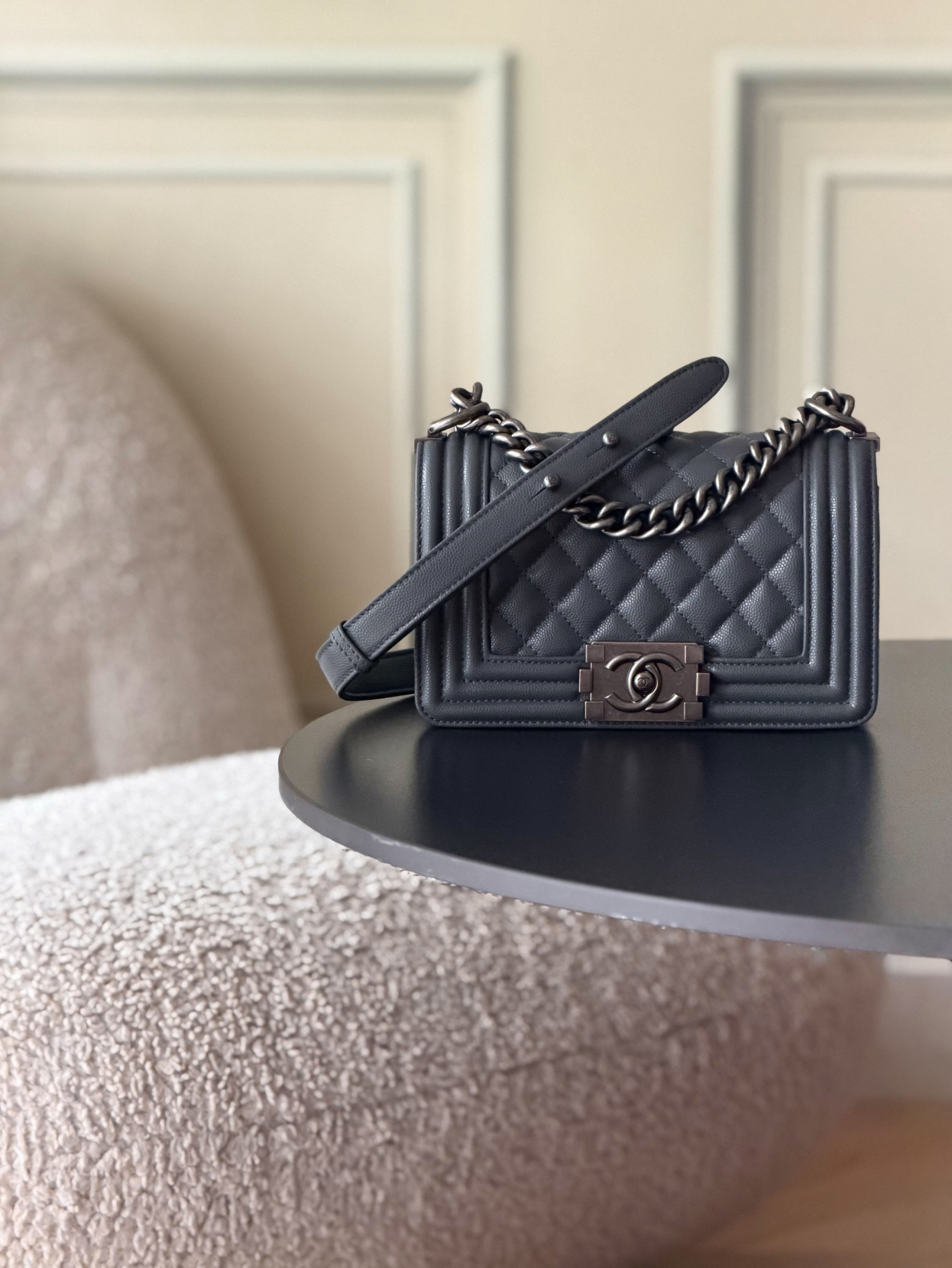 Chanel Boy Handbag 12x20x7cm