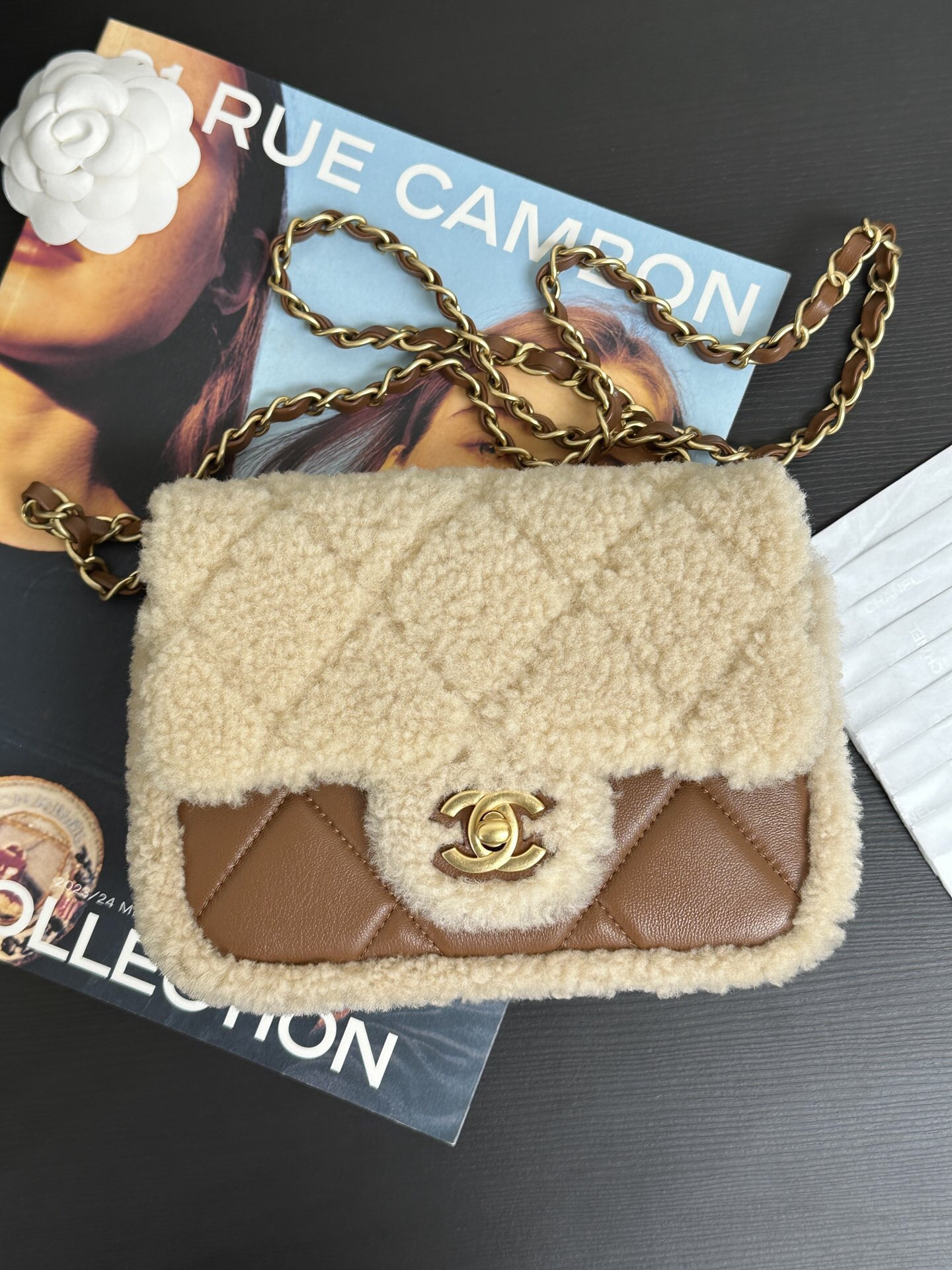 Ch**el Mini Flap Bag 12 x 18 x 6cm
