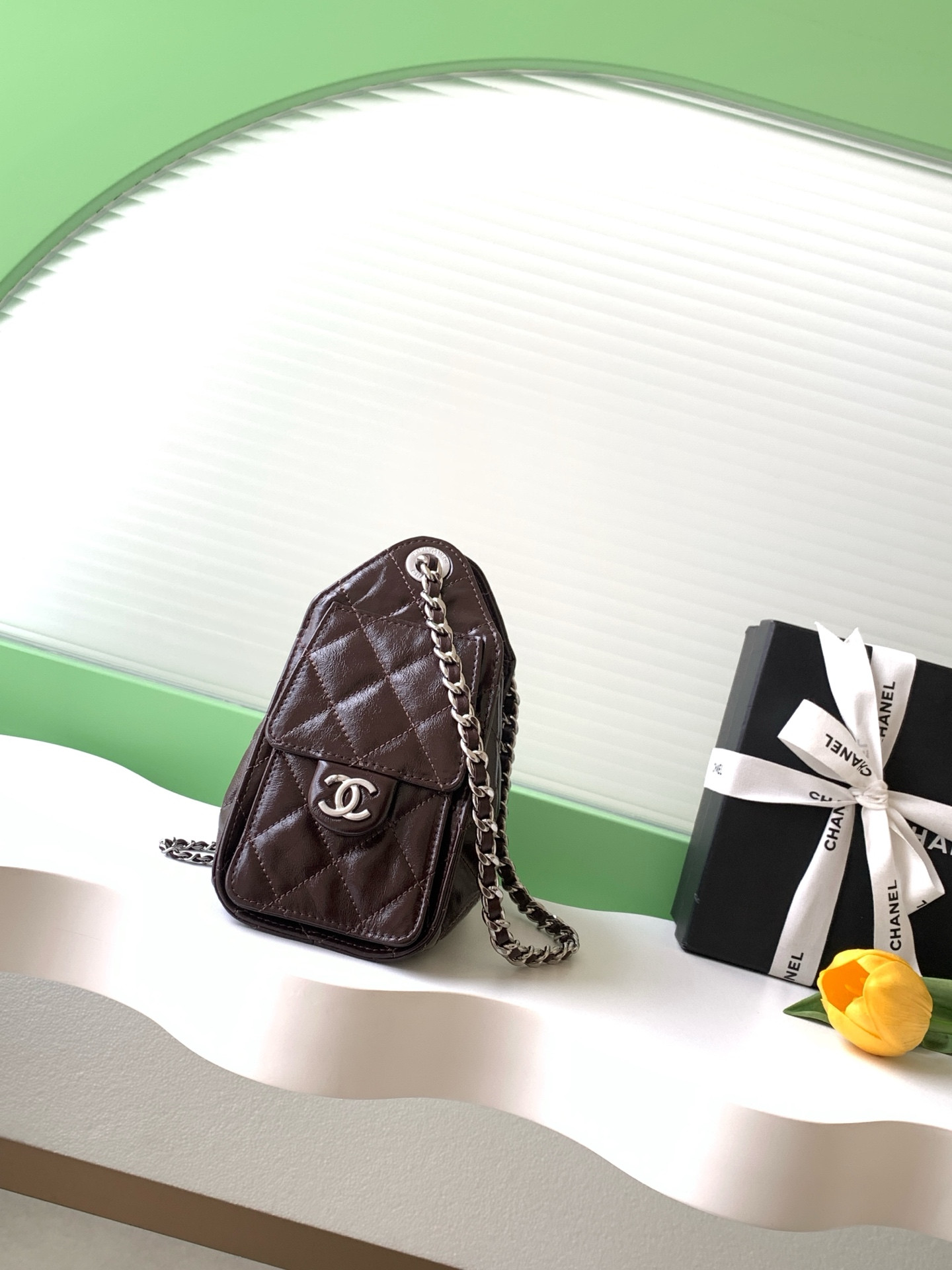 CHANEL 25C Bucket Bag 20x22x12.5cm