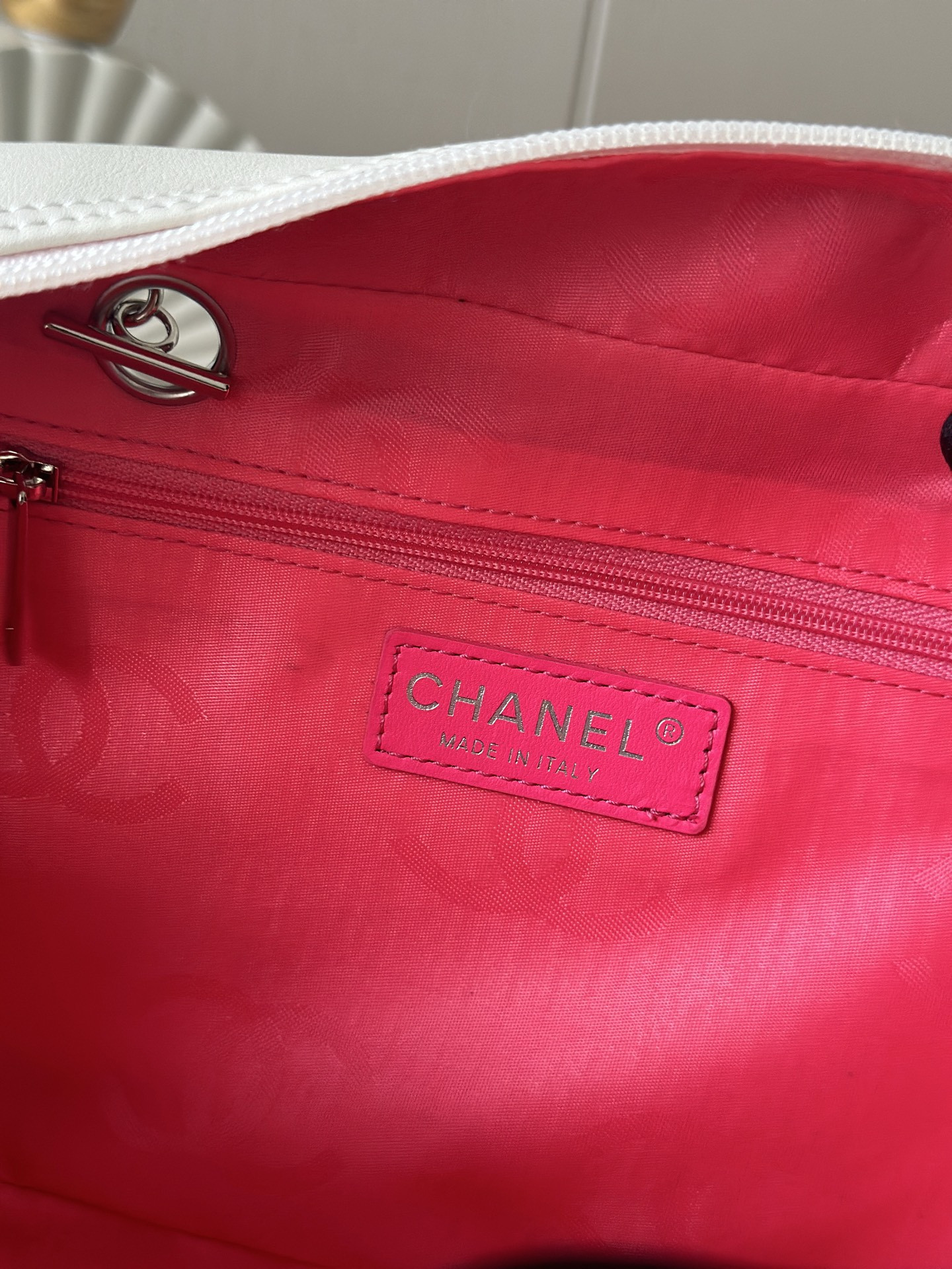Chanel Ligne Cambon Bowling Bag AS3327 15x27x10cm