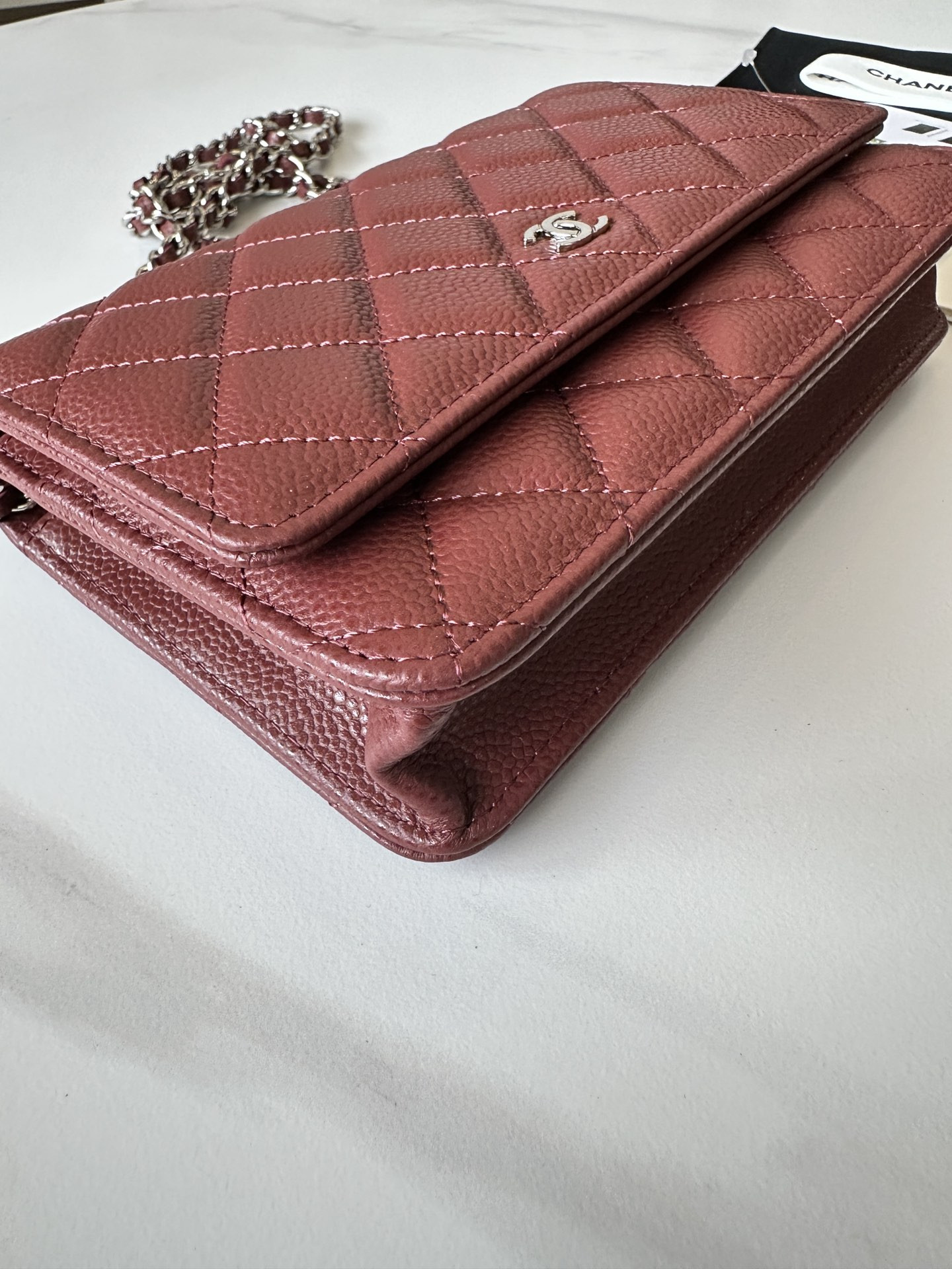 CHANEL WOC CLASSIC WALLET ON CHAIN 12.3x19.2x3.5cm