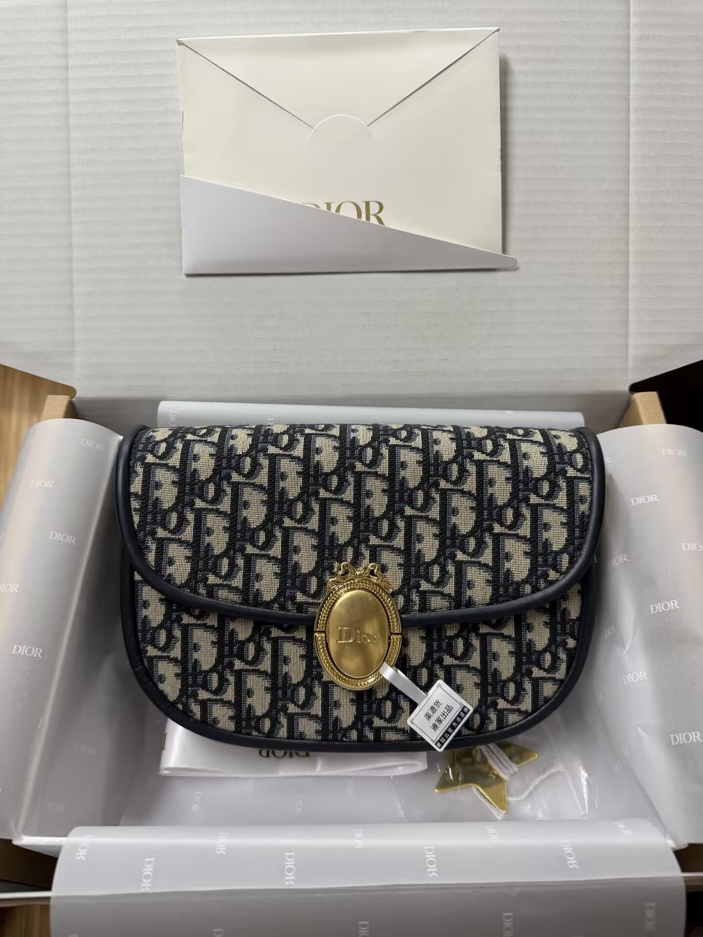 Dior Médaillon Flap Bag 22x13x9.5cm