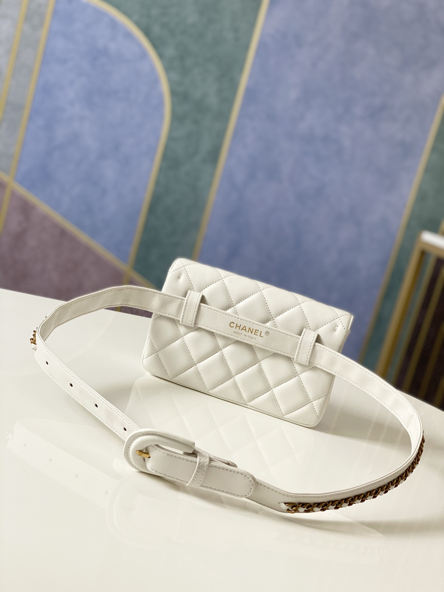 Chanel Quilted Waist Bag 18x12x3.5cm