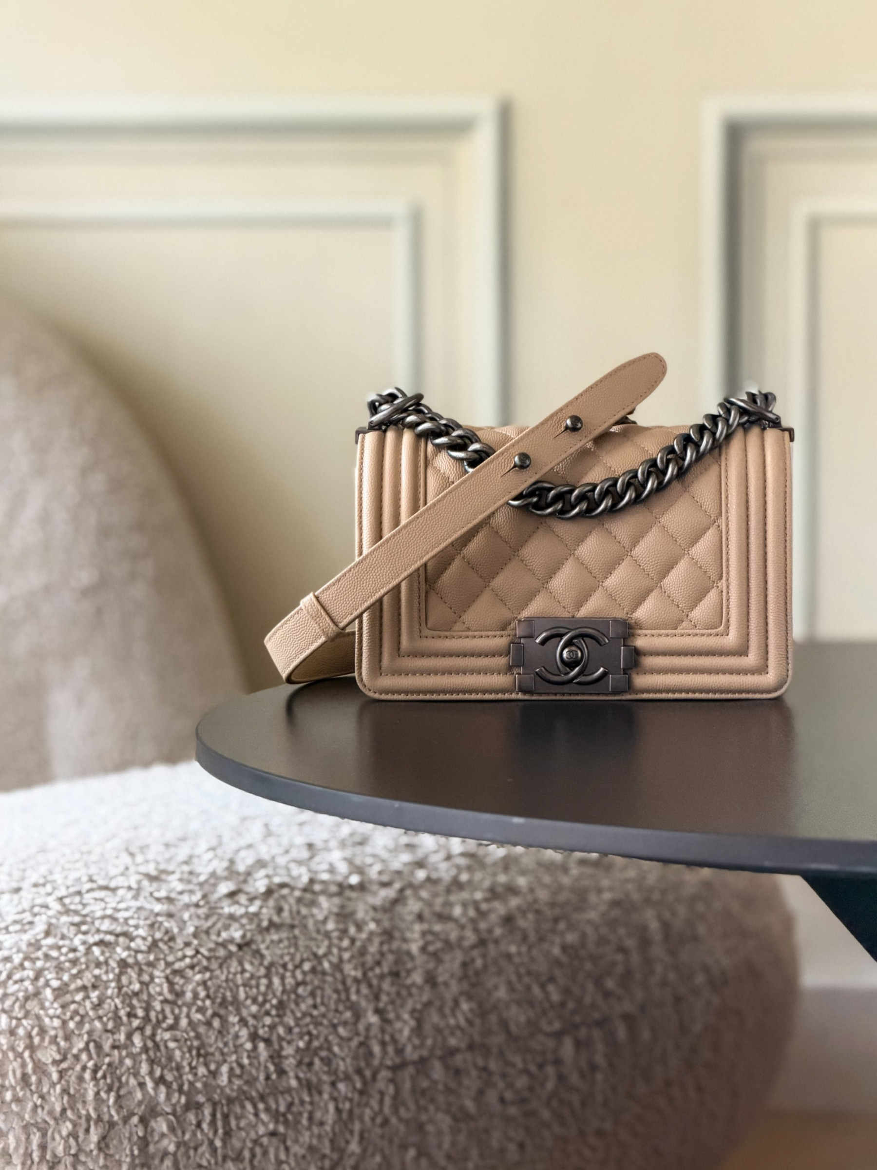 Chanel Boy Handbag 12x20x7cm