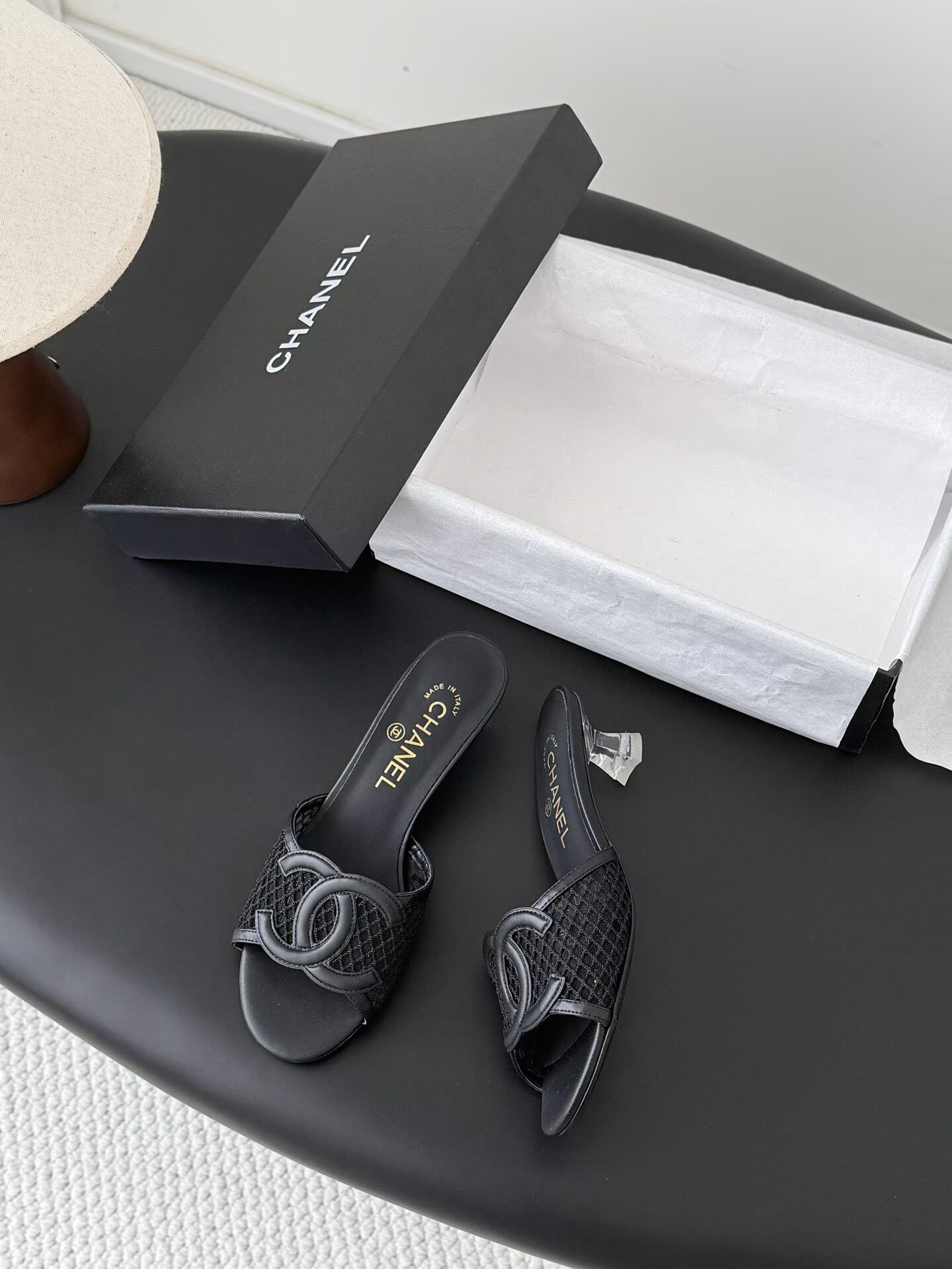 UA Chanel Sandals 4.5cm Heel
