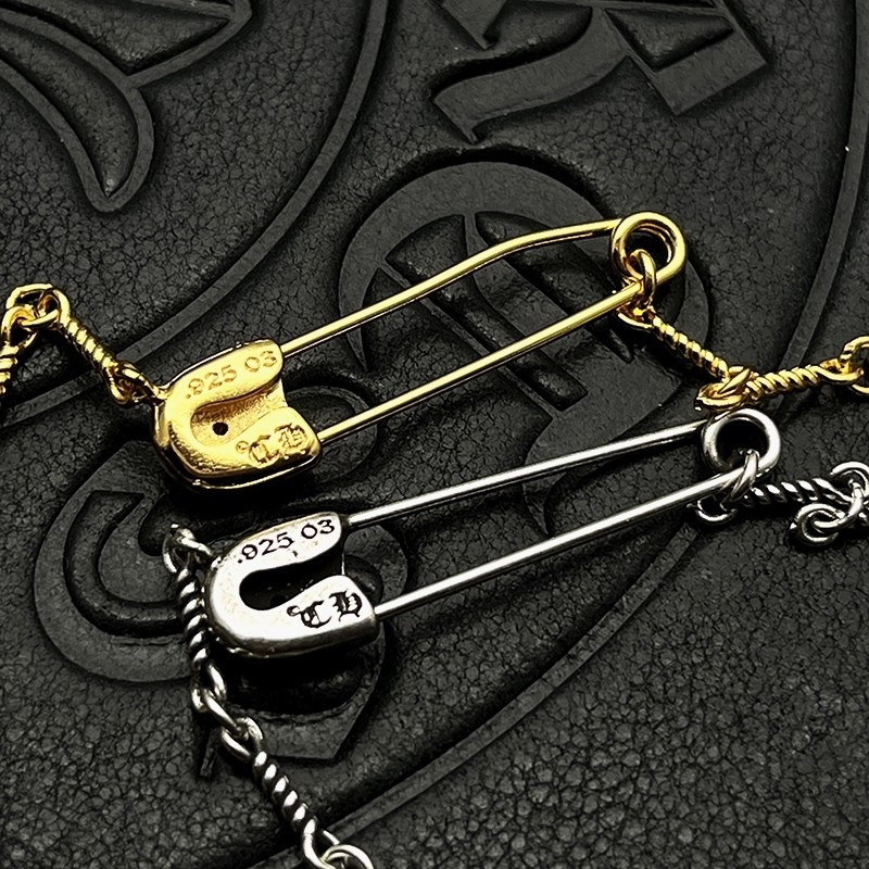 Ch*0me He**ts Twisted Chain Necklace (Chain length 45+5cm)