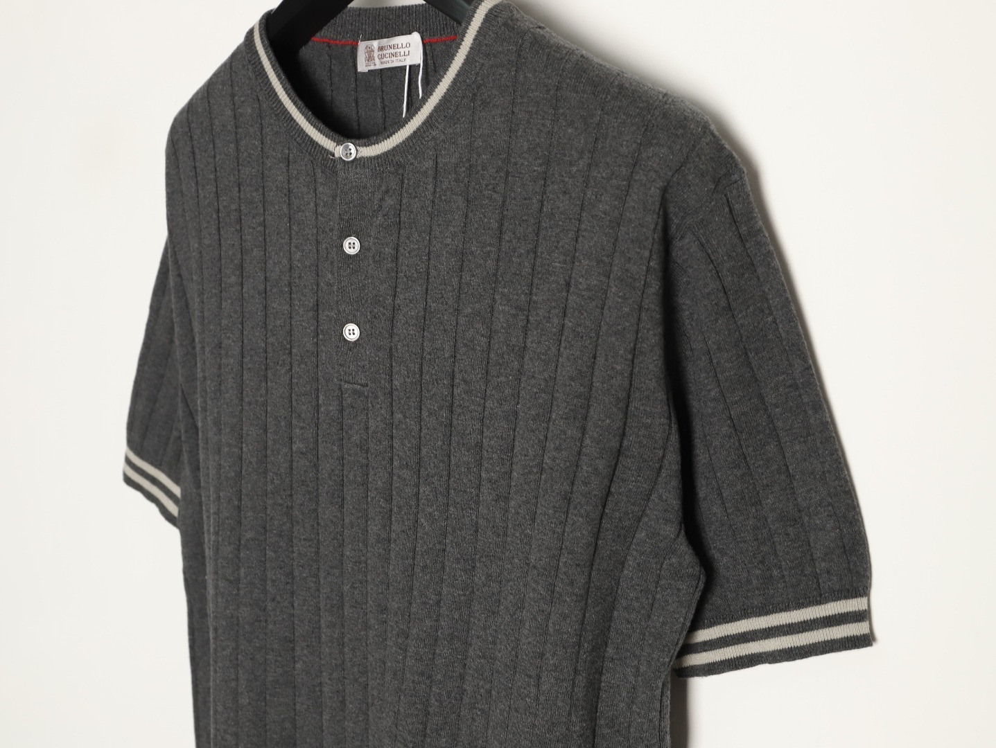BRUNELLO CUCINELLI Knitting Short-sleeved T-shirt