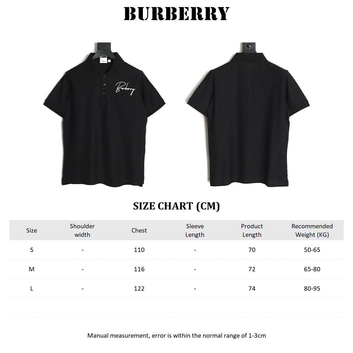 Bv*b*rry short-sleeved polo shirt
