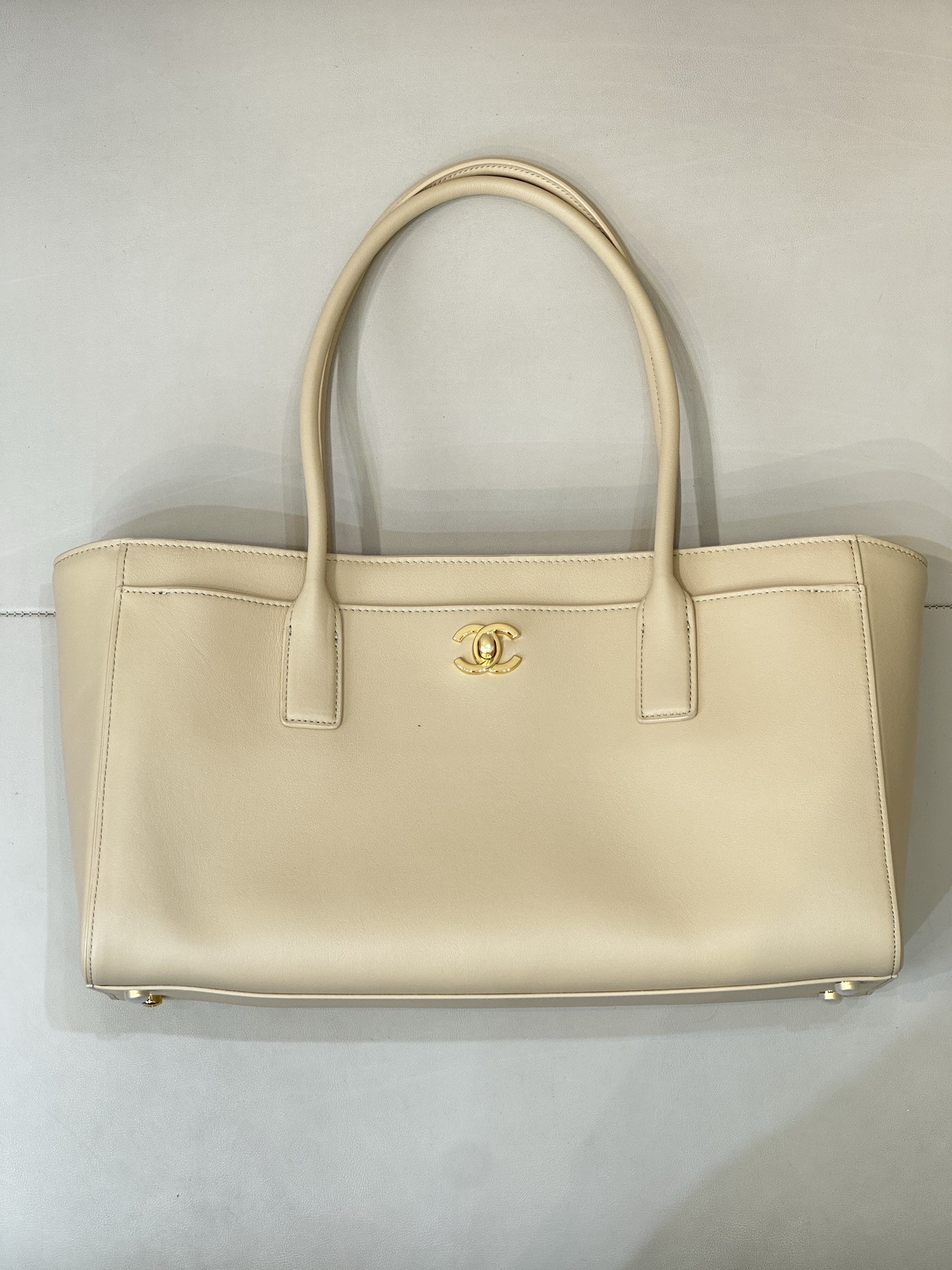 Chanel Tote Apricot Bag 35x20x13cm