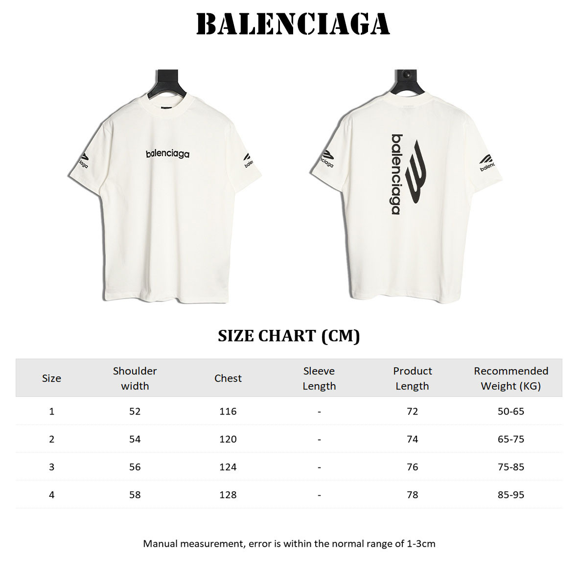 Ba1en*iaga short-sleeved t-shirt