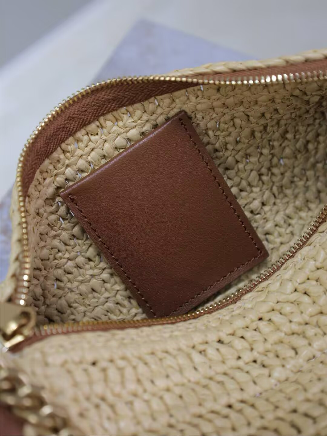 YSL Cassandre Small Cylindrical Woven Bag 30x12x10cm