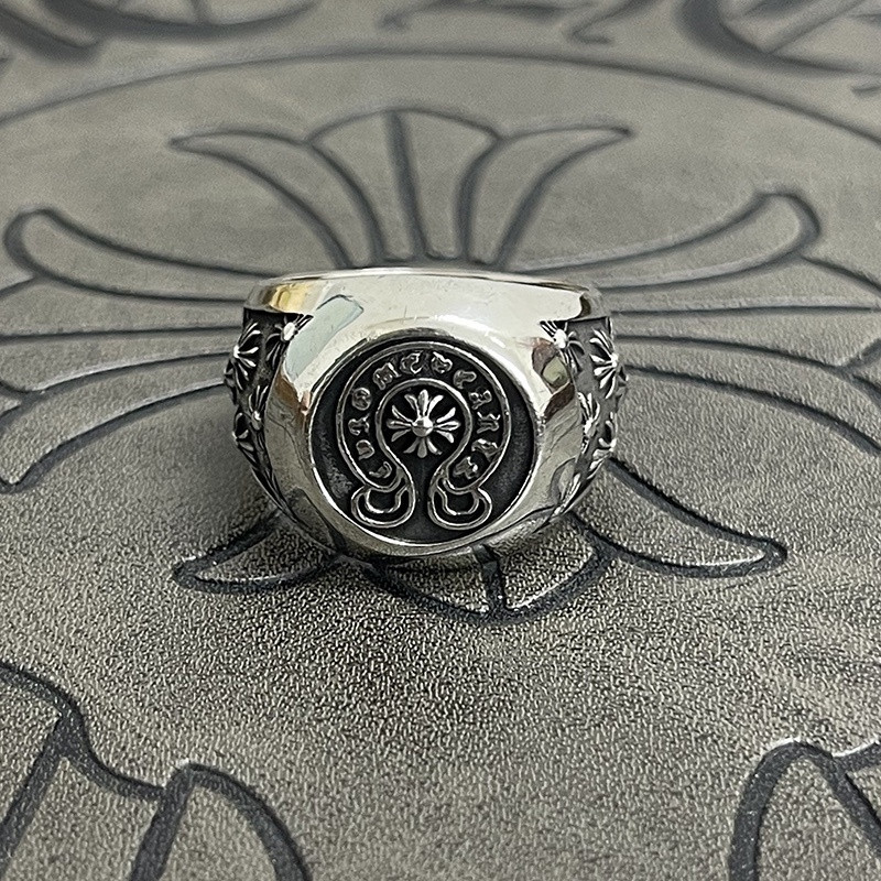 Ch*0me He**ts men's cross ring