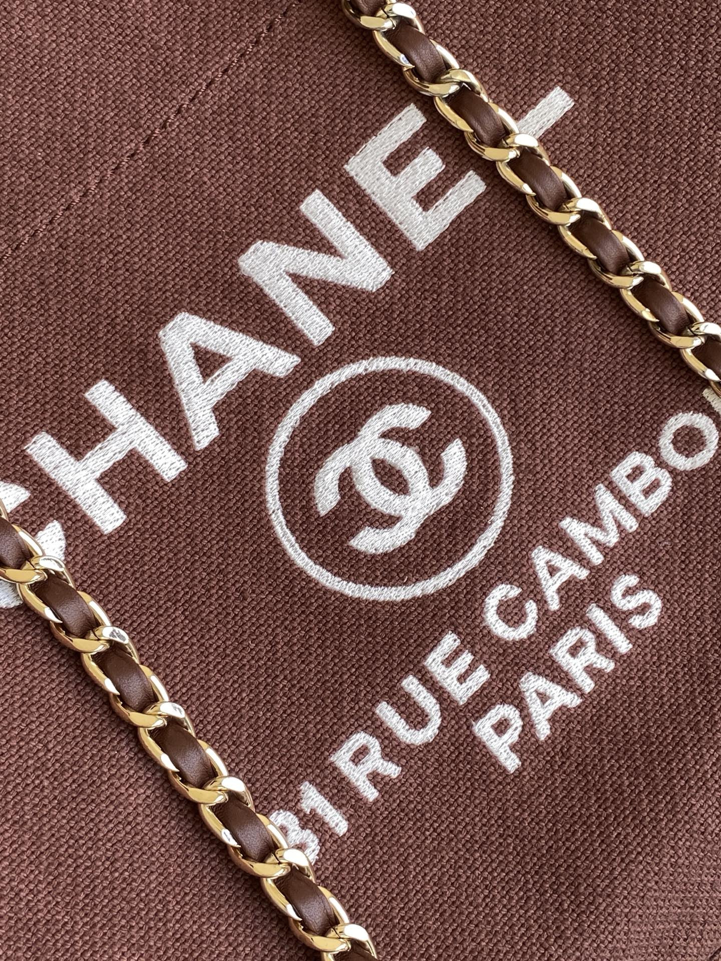 Chanel Deauville Tote Shopping Bag 33x22x13cm