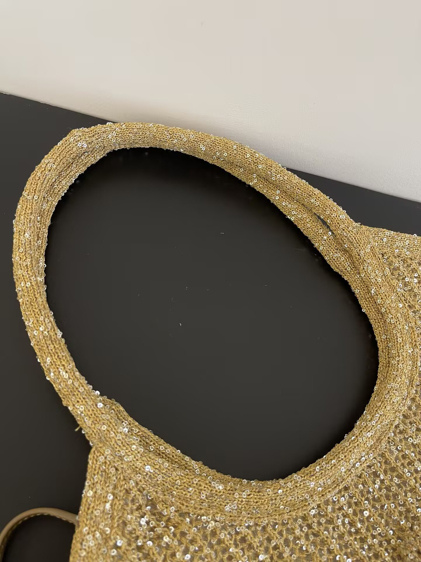 Miu Miu IVY Sequin Mesh Bag 40x35cm