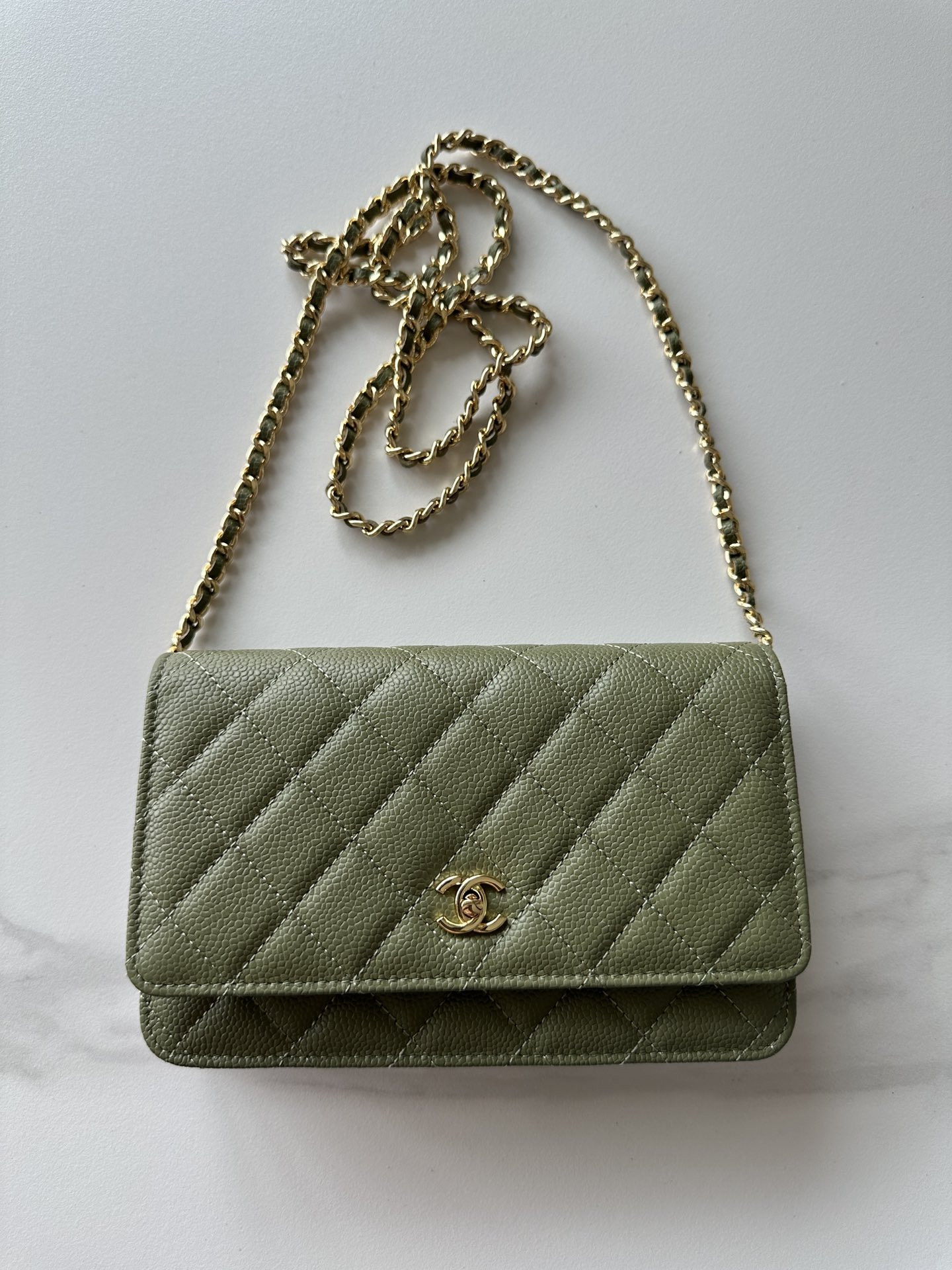 CHANEL WOC CLASSIC WALLET ON CHAIN 13x19cm