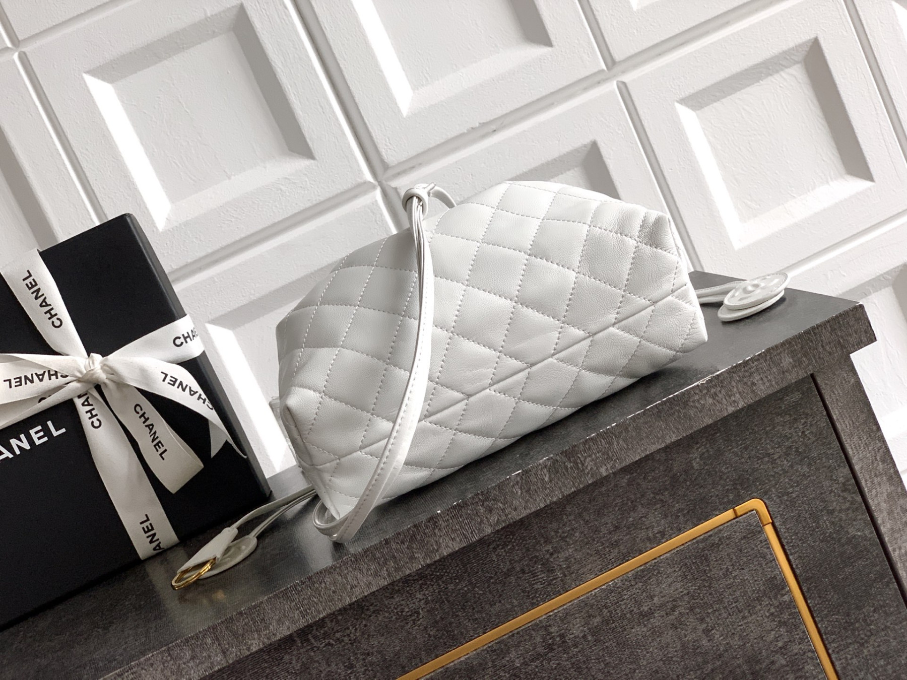 Chanel Clutch with Leather Strap AP5227 17x22x8cm