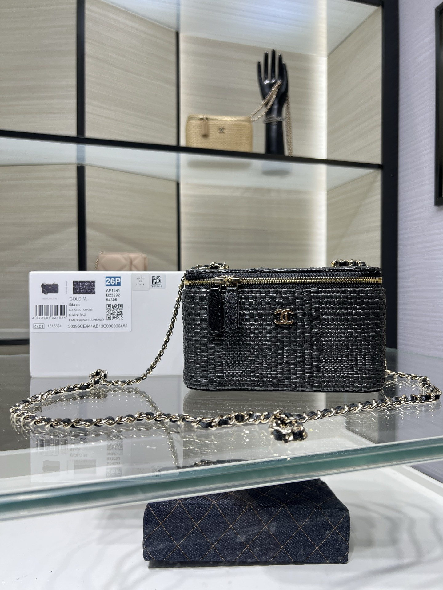 Chanel Classic Long Vanity with Chain AP1341 9.5x17x8cm