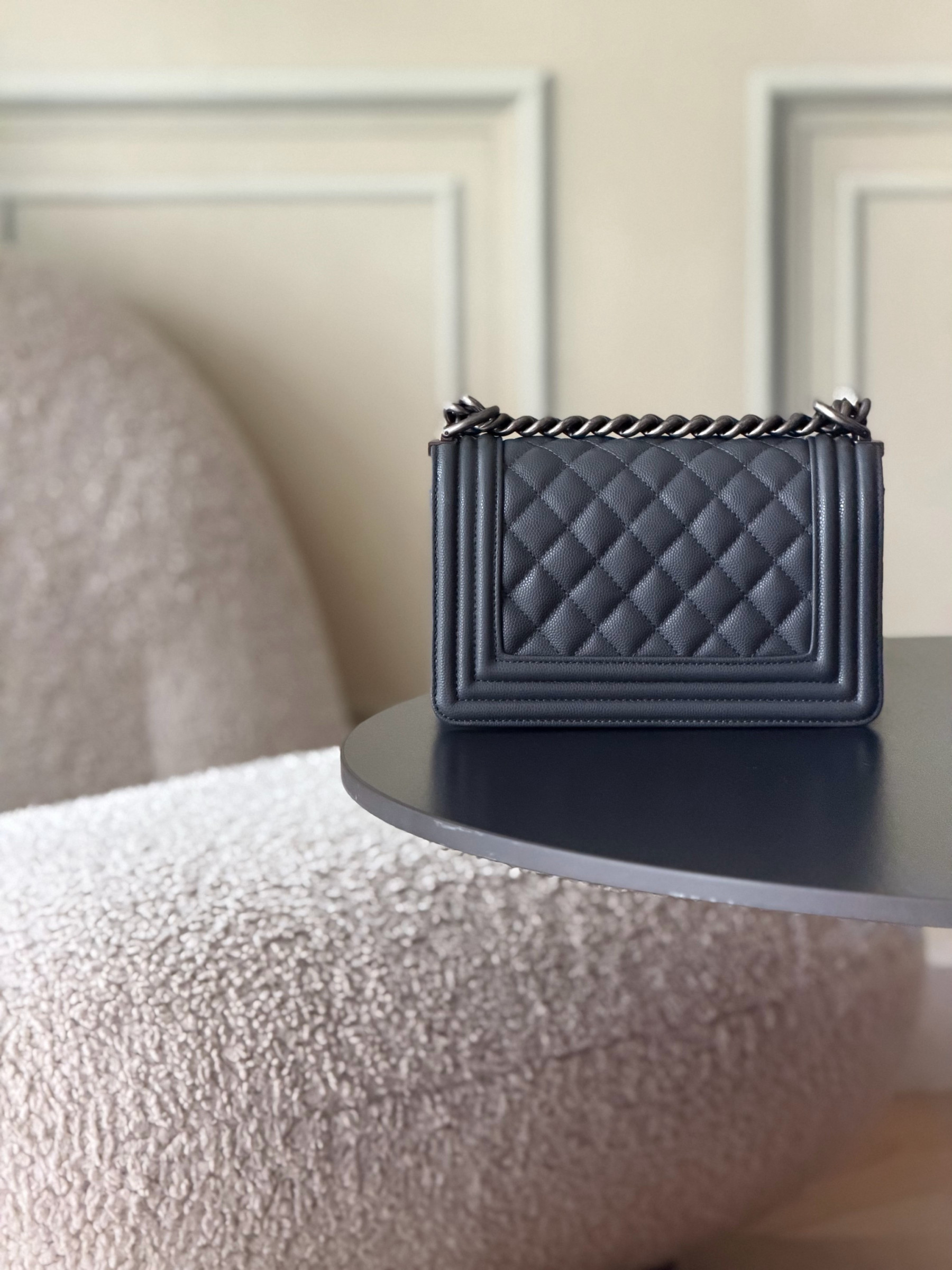 Chanel Boy Handbag 12x20x7cm