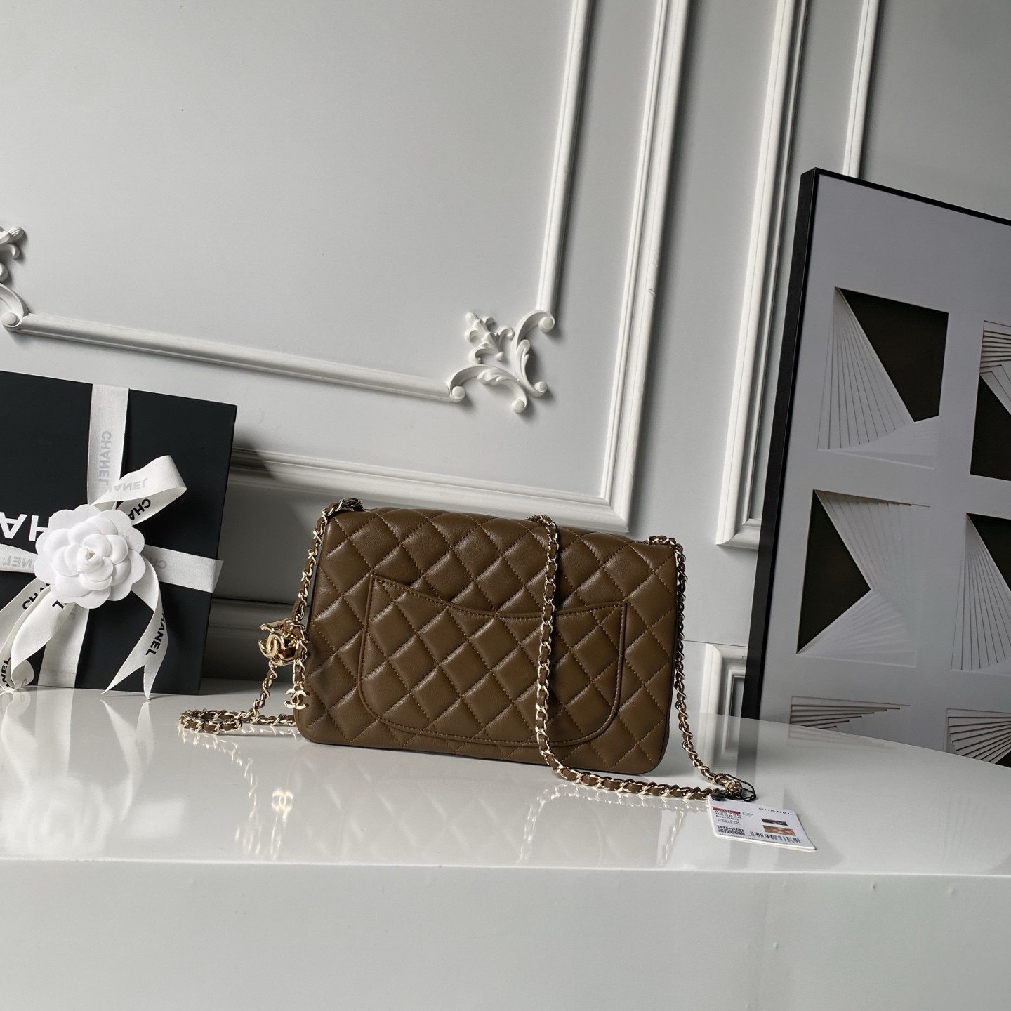 Chanel Classic Flap Handbag CF AS5756 14.5x23.5x7cm