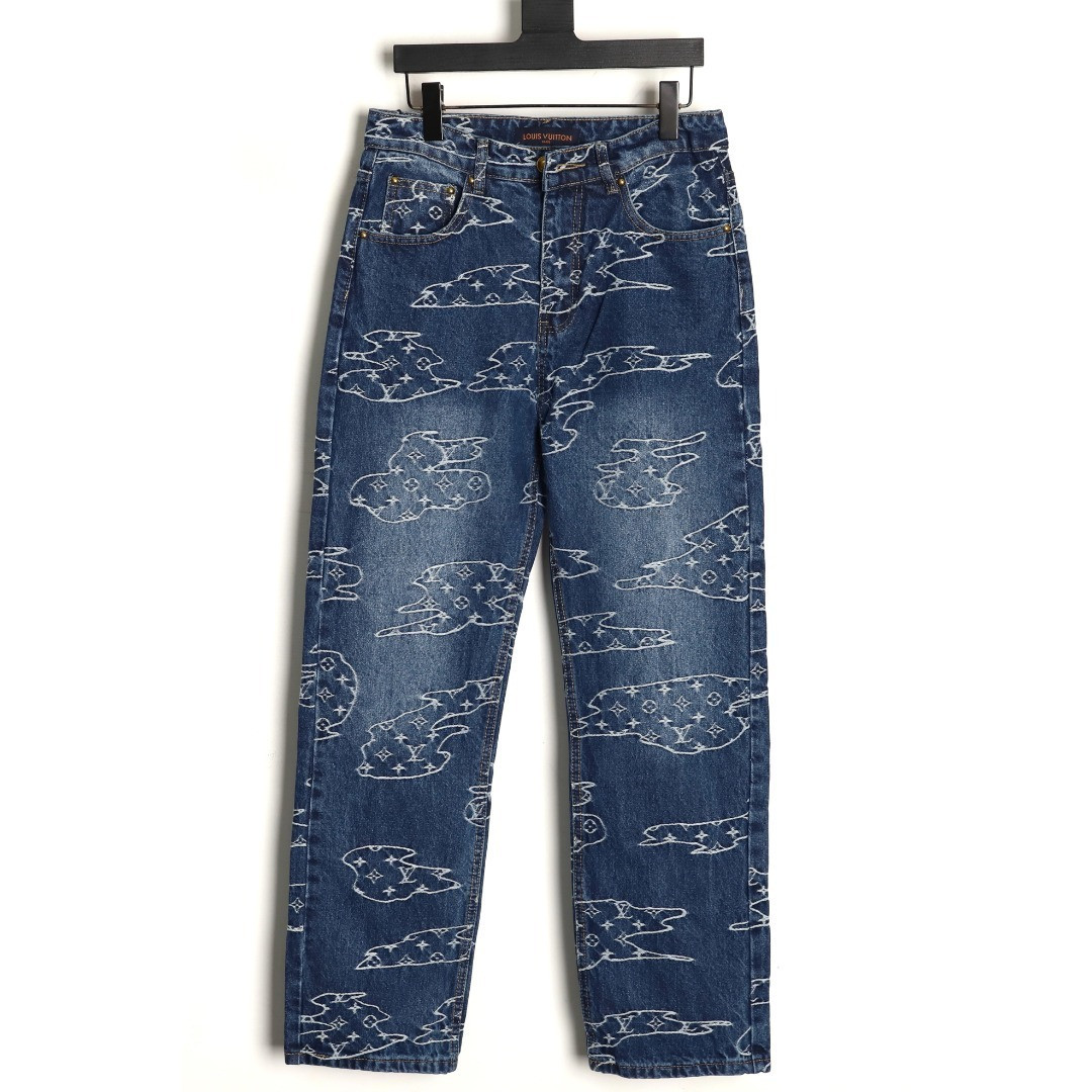 L0vis Vvtt0n LV Pharrell Nigo Tyler Jeans Suit