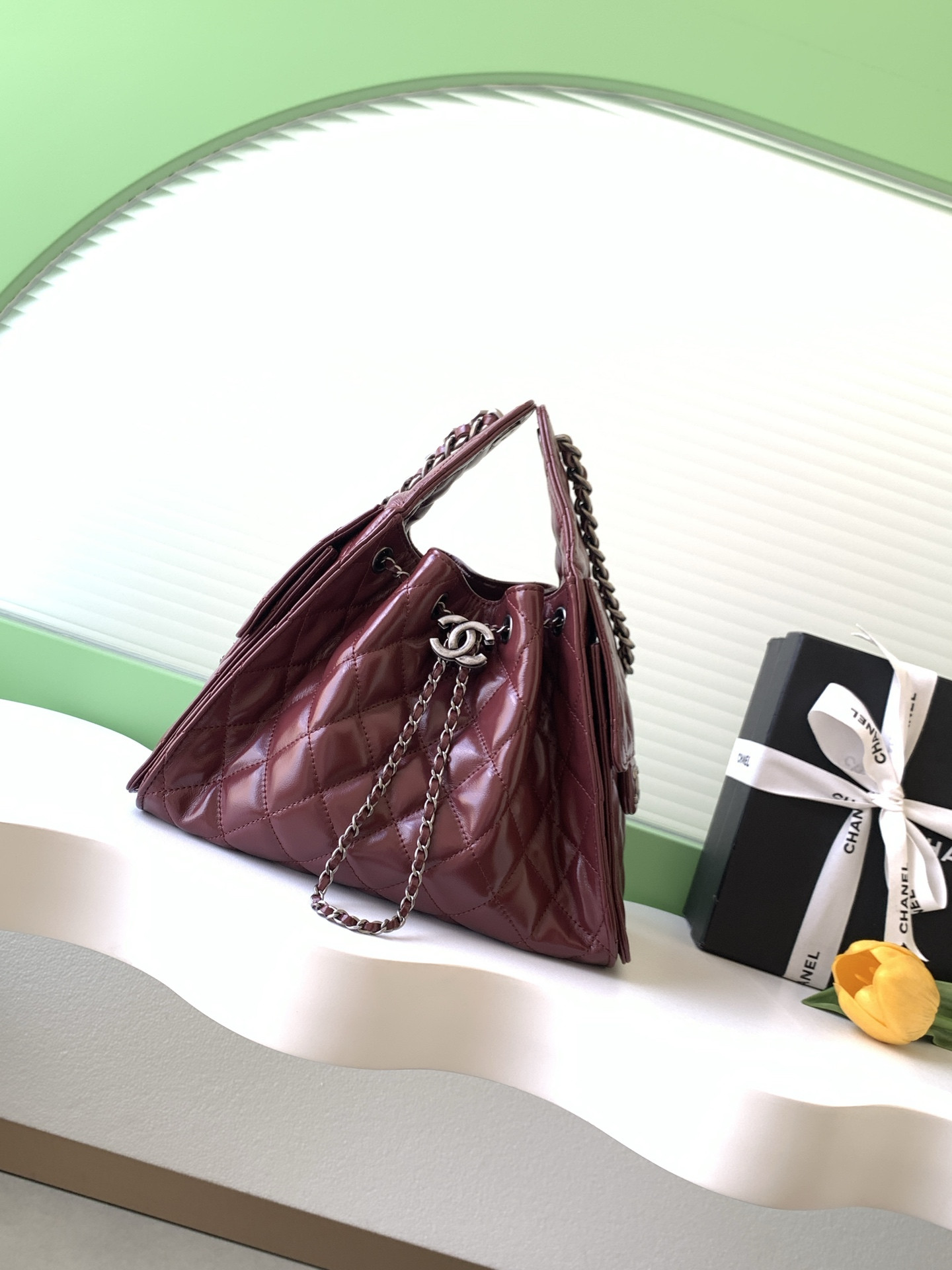 CHANEL 25C Bucket Bag 26x30x14cm