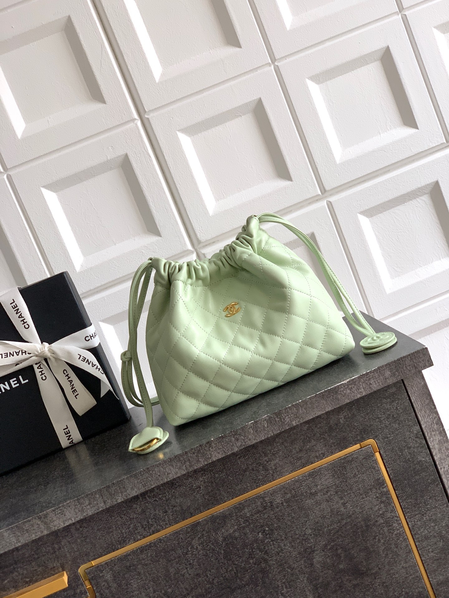 Chanel Clutch with Leather Strap AP5227 17x22x8cm