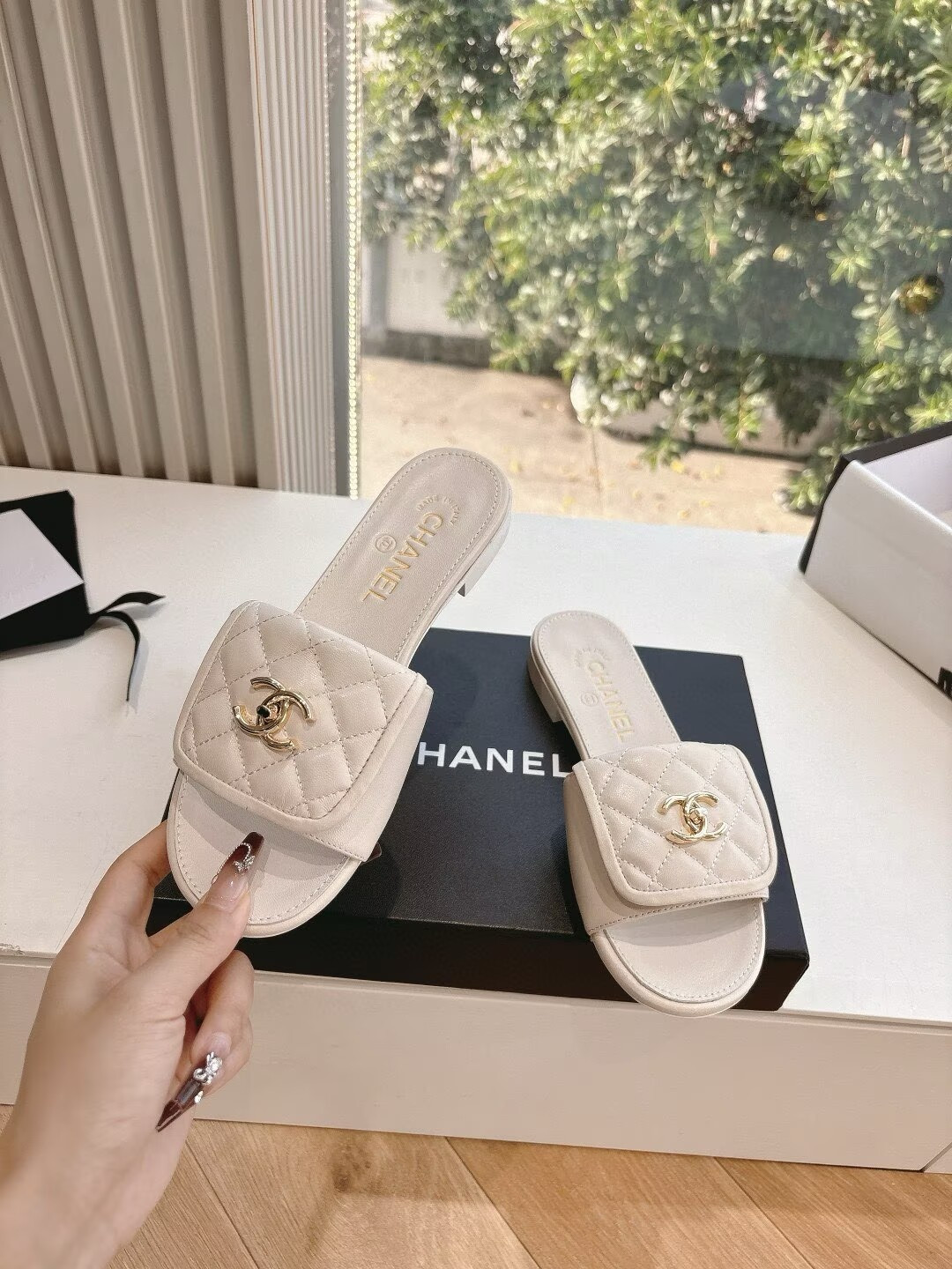 UA Chanel Slippers
