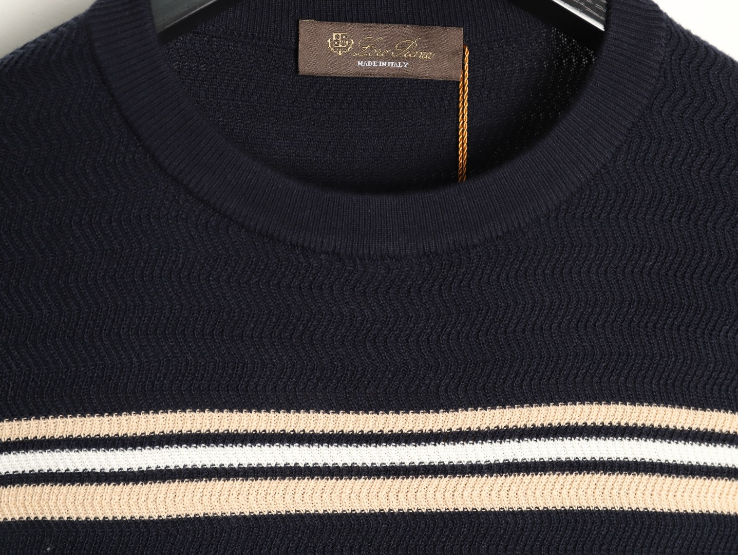 L0r0 P1ana knitting short-sleeved t-shirt