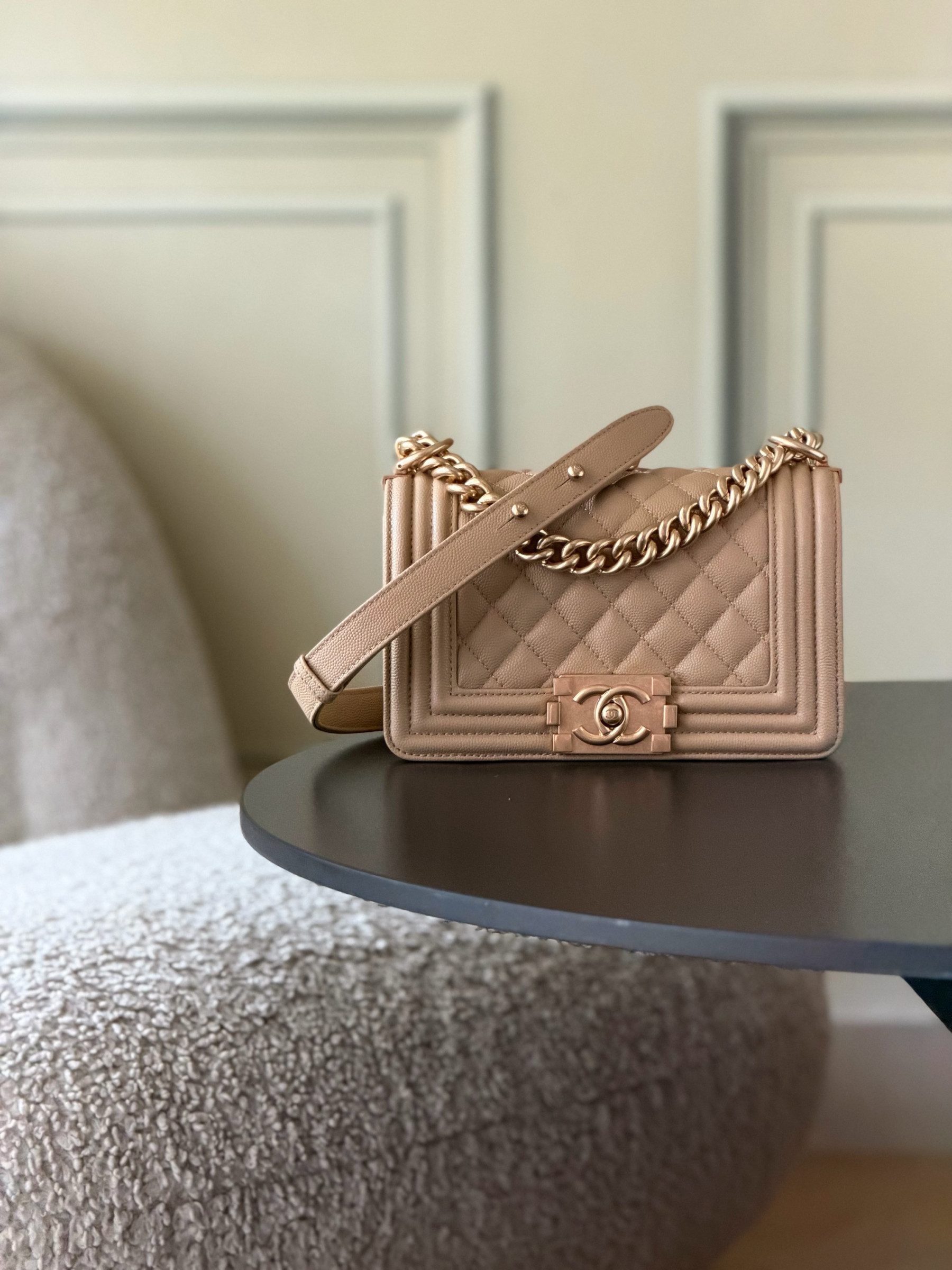 Chanel Boy Handbag 12x20x7cm