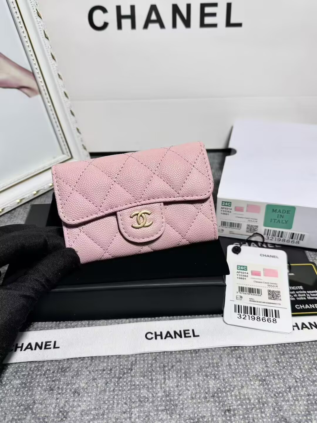 CHANEL CARD HOLDER 11.3 x 7.5 x 2.5 cm