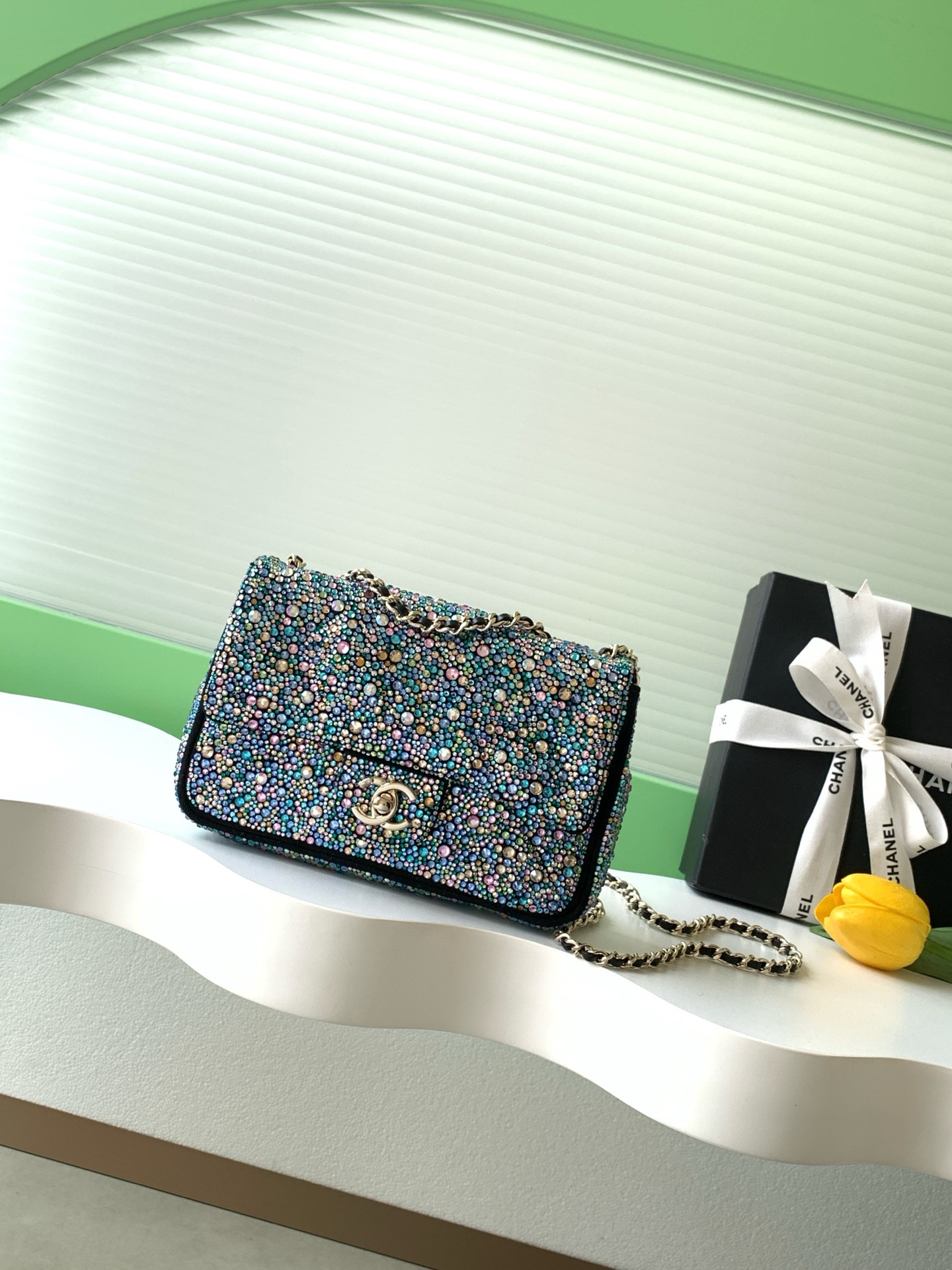 Ch**el Flap Bag 13x21x8cm