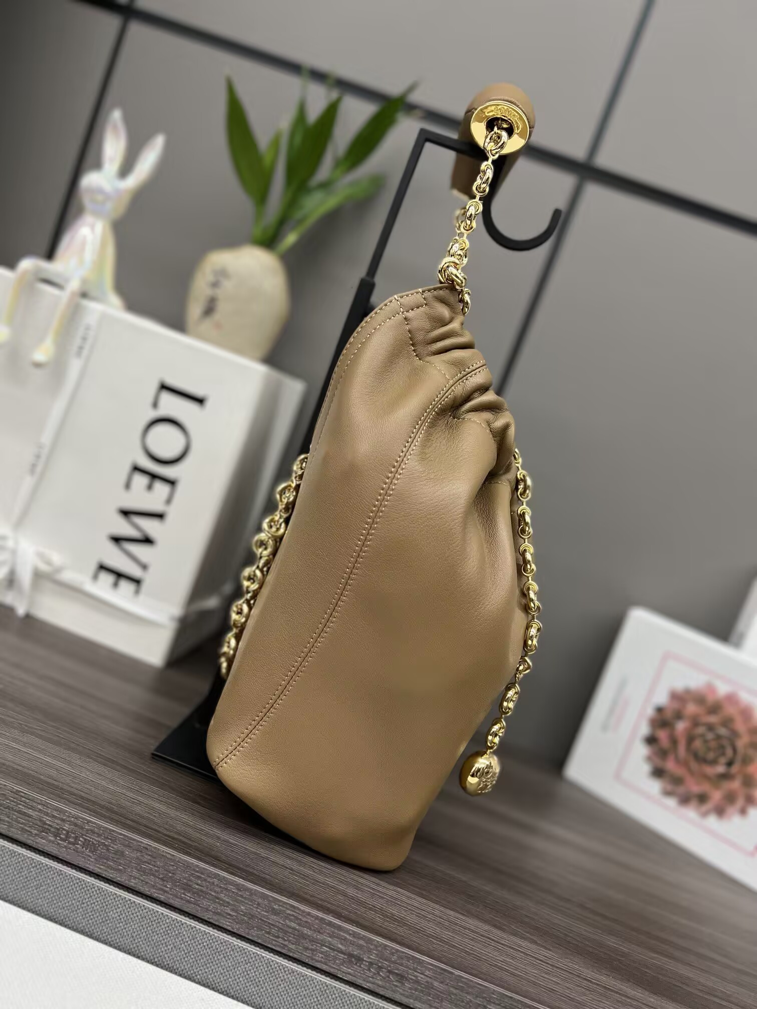 LOEWE Small Squeeze bag in mellow nappa lambskin 29x10.5x24cm