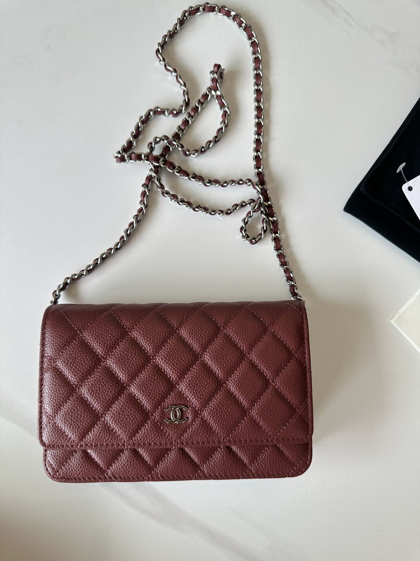 CHANEL WOC CLASSIC WALLET ON CHAIN 12.3x19.2x3.5cm
